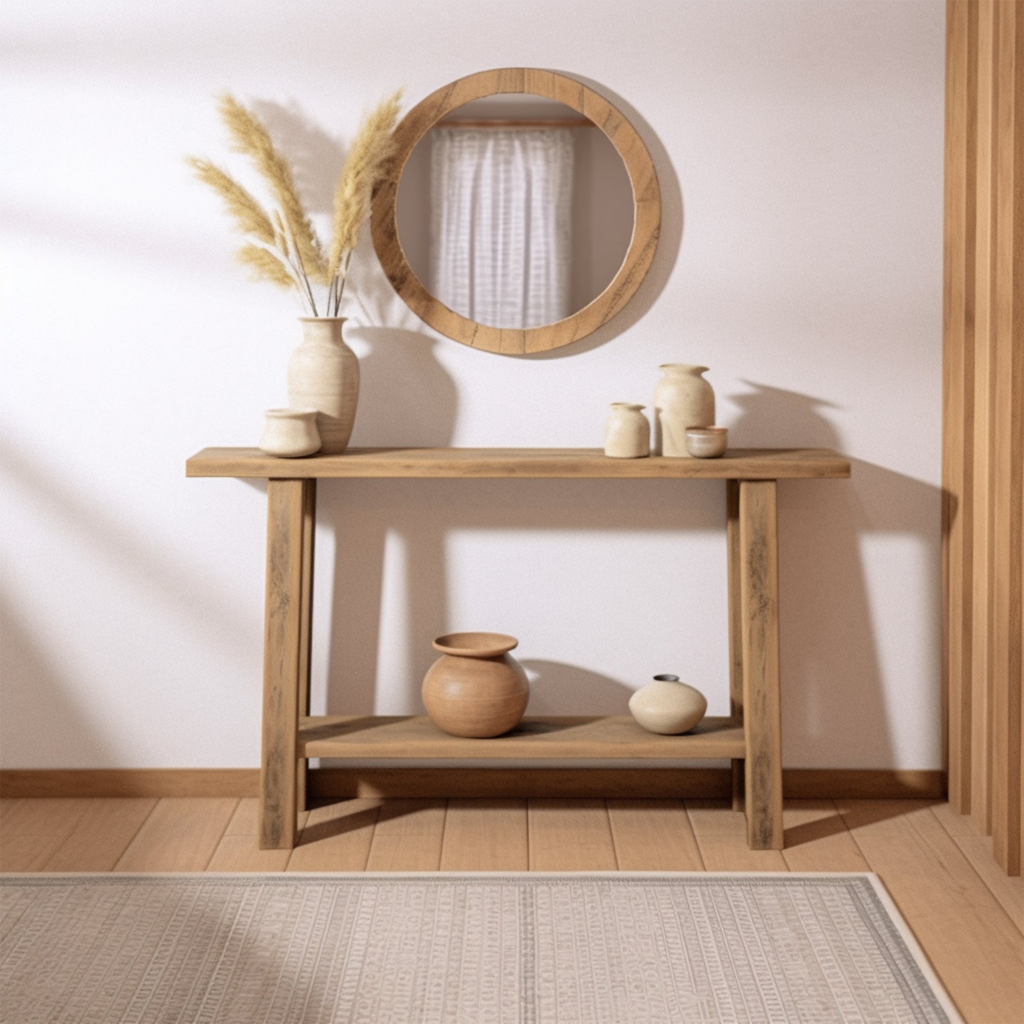 Narrow Floating Console Table For Natural Touch SILDTCS003