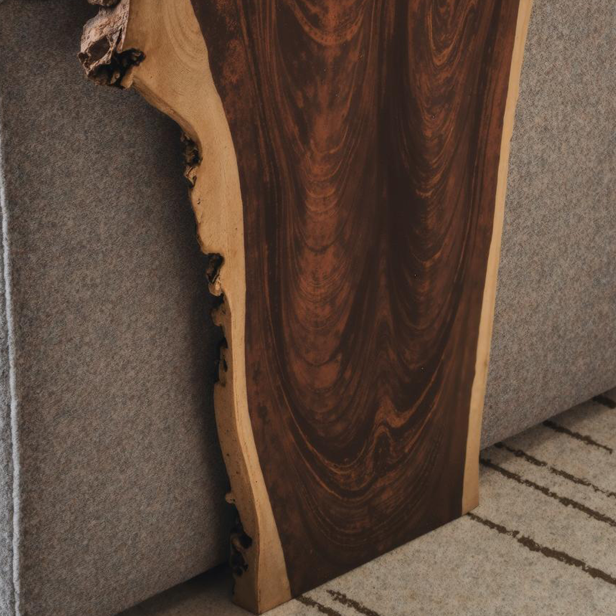 Solid Wood Armrest Table For Sofa With Handcrafted Design SILDTAR006