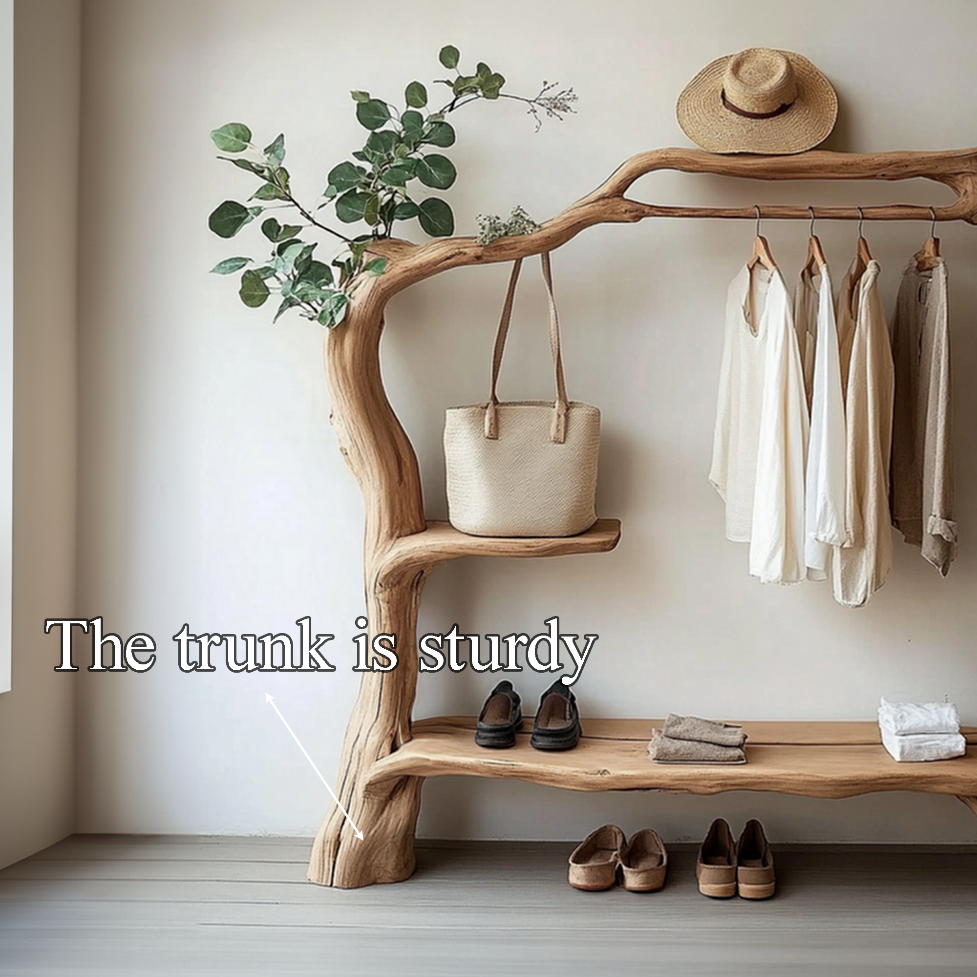 Clothes Hanging Rack Handmade Design Decor Home Gift SINLTB148