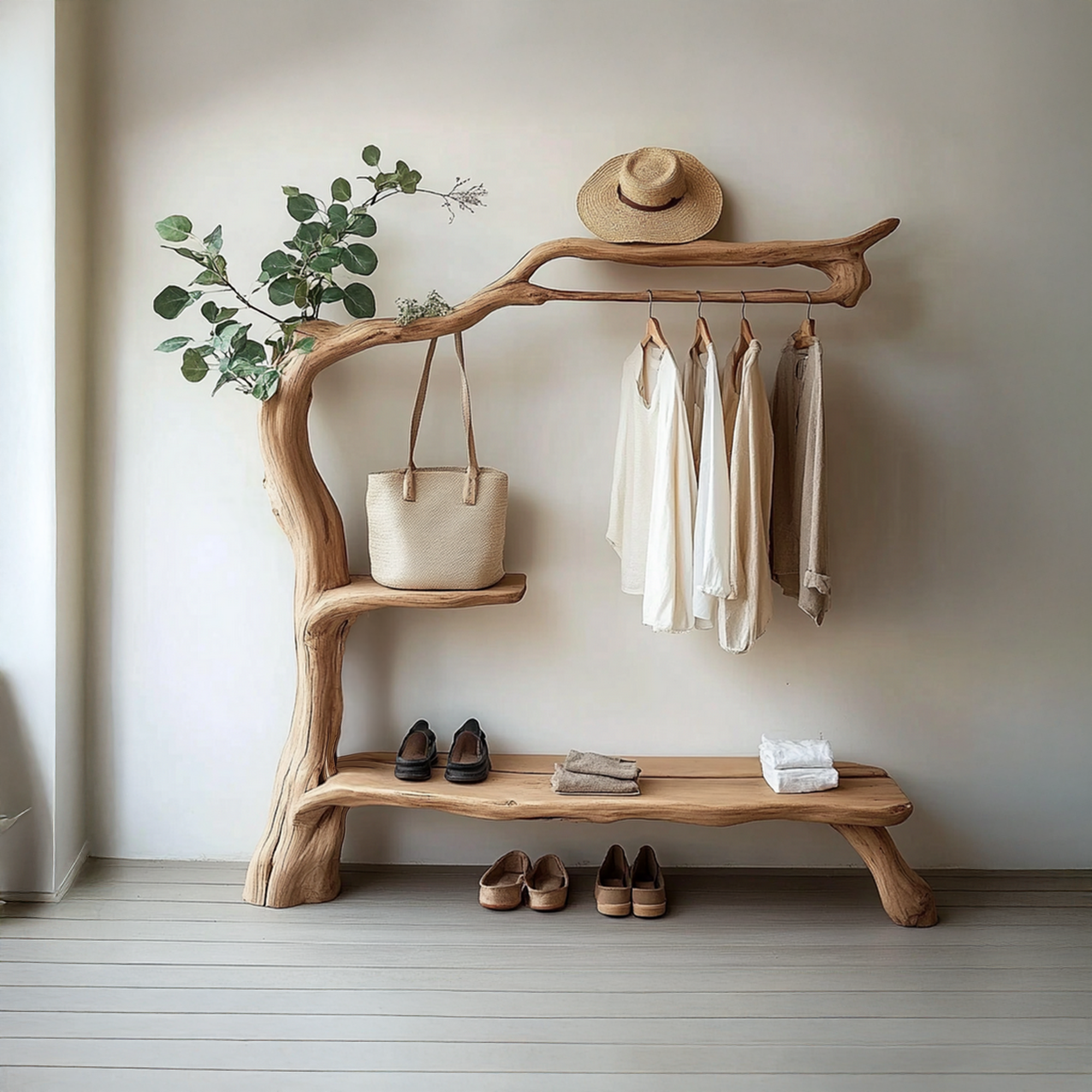 Clothes Hanging Rack Handmade Design Decor Home Gift SINLTB148