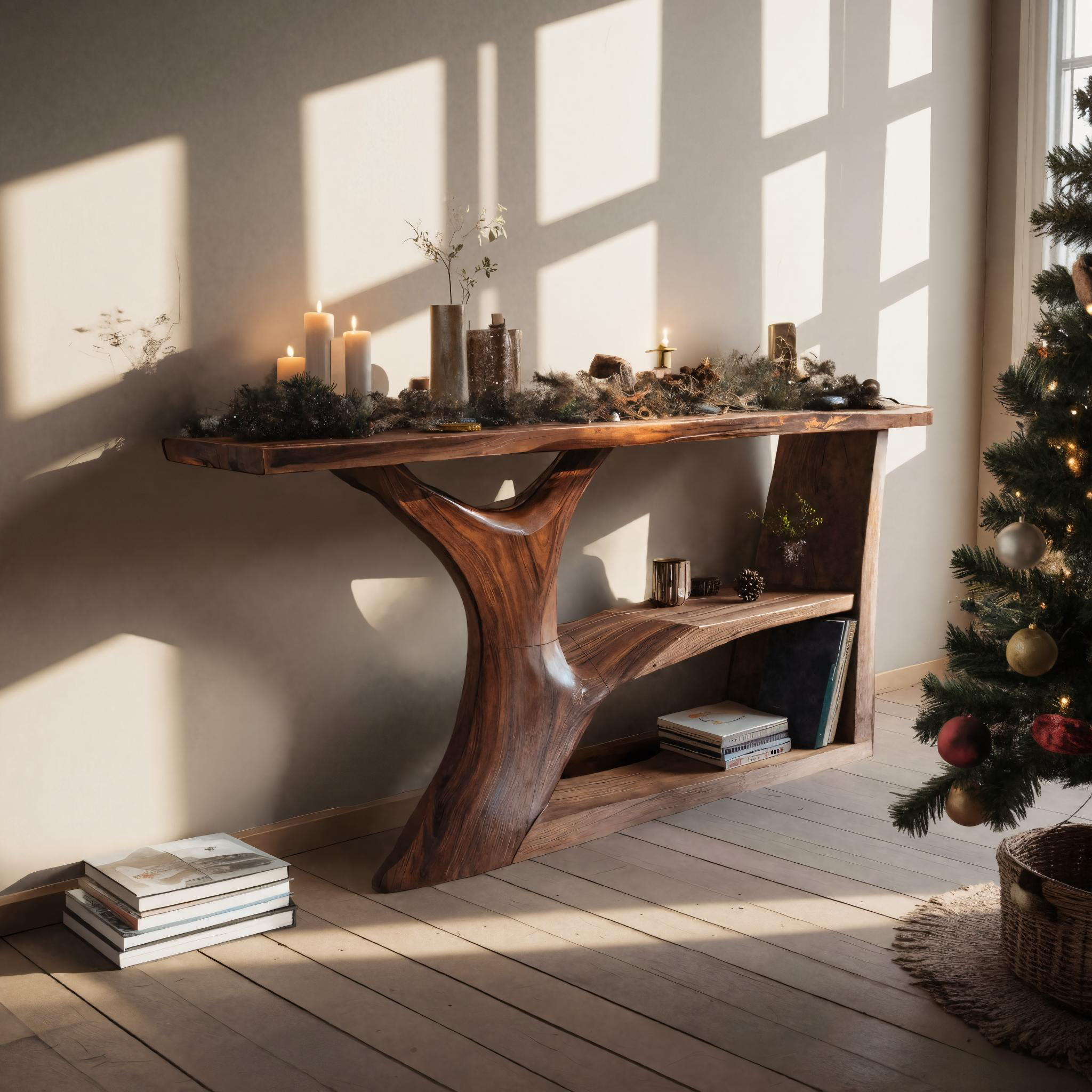 Modern Wooden Console Table For Holiday Living Room Furniture SILDTTNCSC007