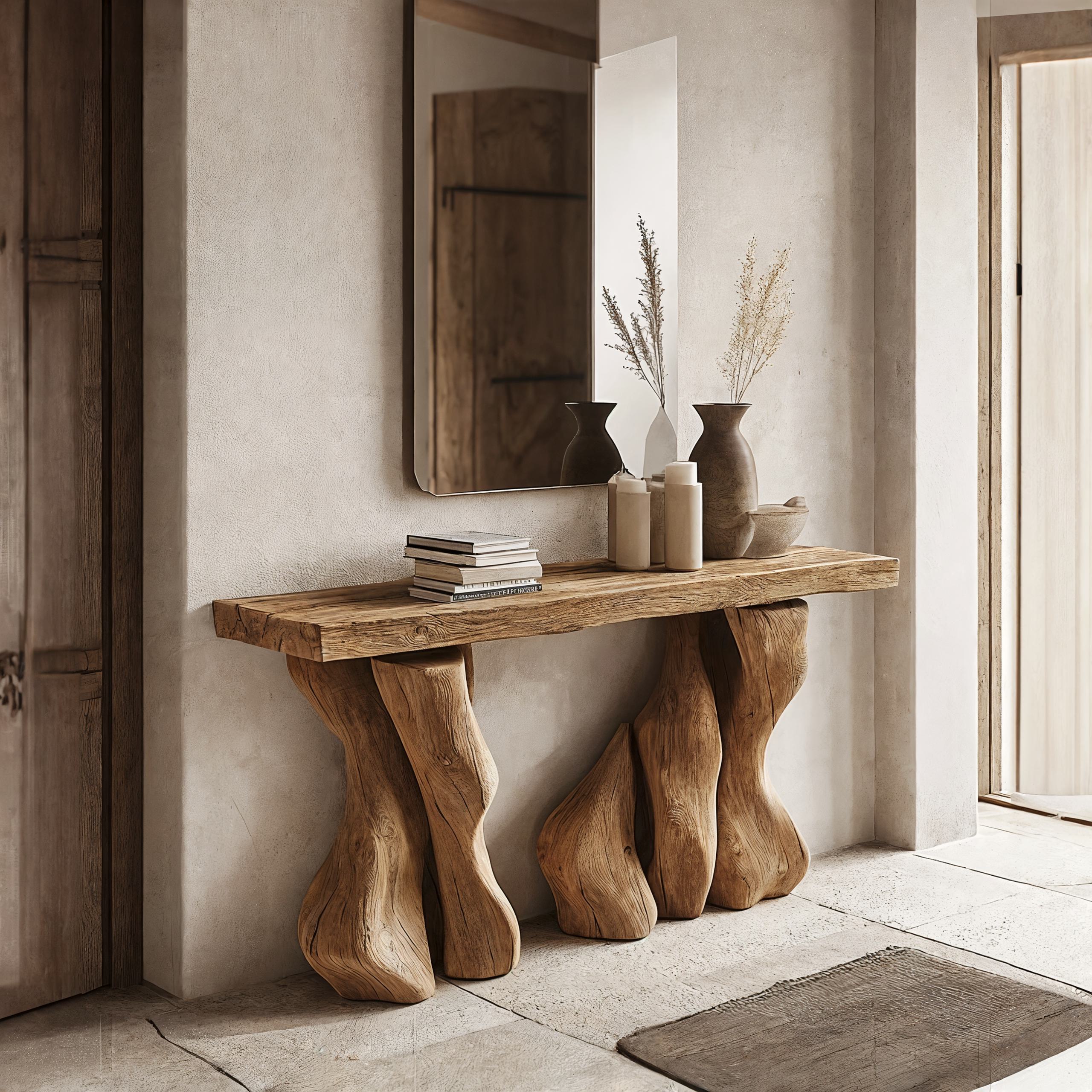 Rustic Entry Console Table SILDTCS028