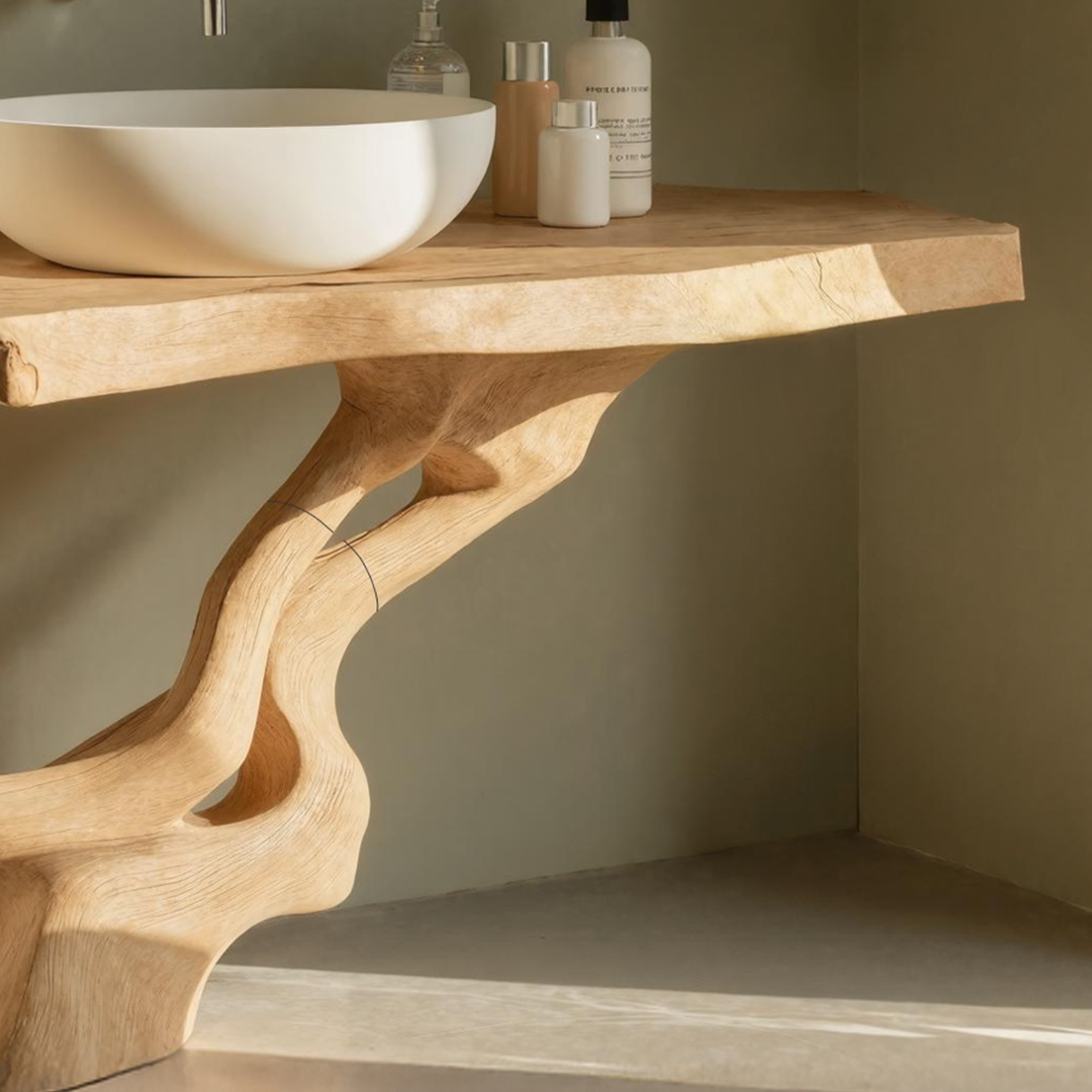 Rustic Wood Vanity For Country Bathroom Furniture SILDTTNBRV016