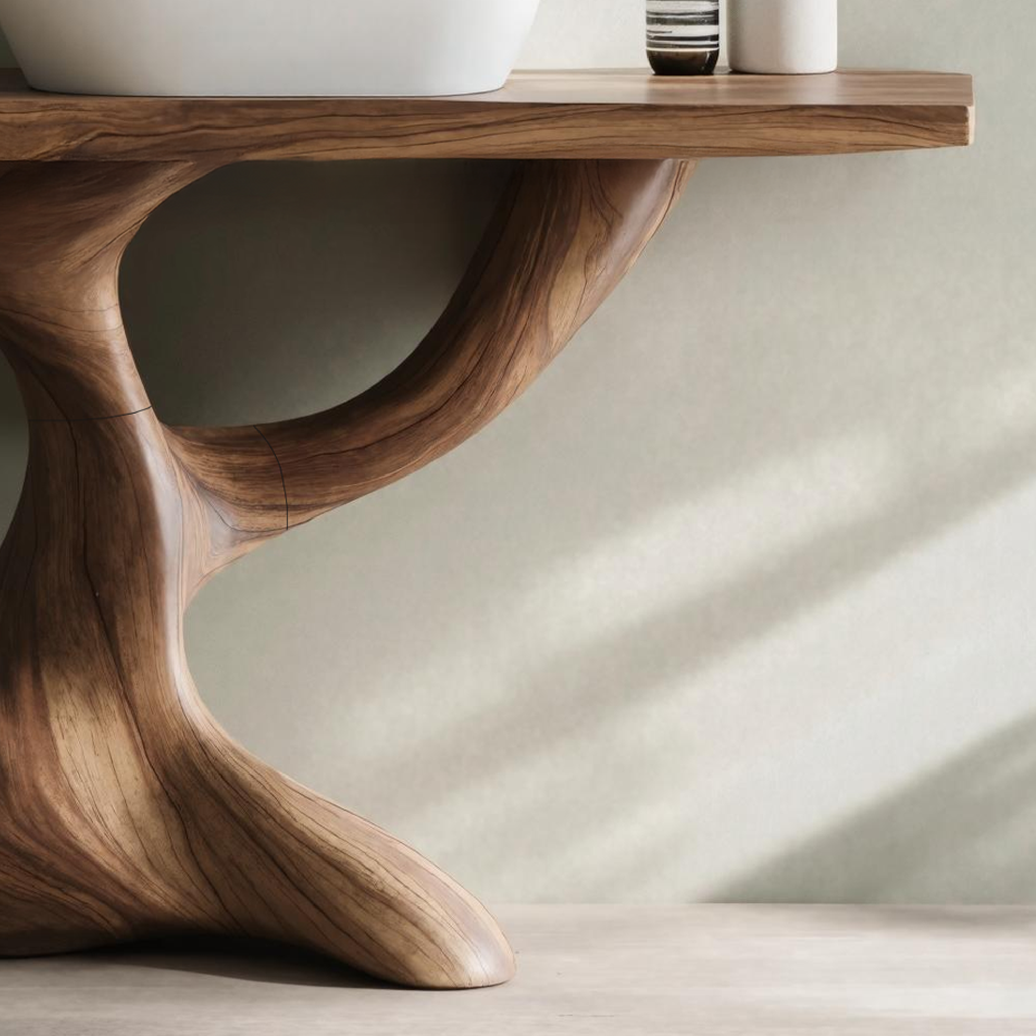Handcrafted Solid Vanity For Timeless Bathroom Use SILDTTNBRV003