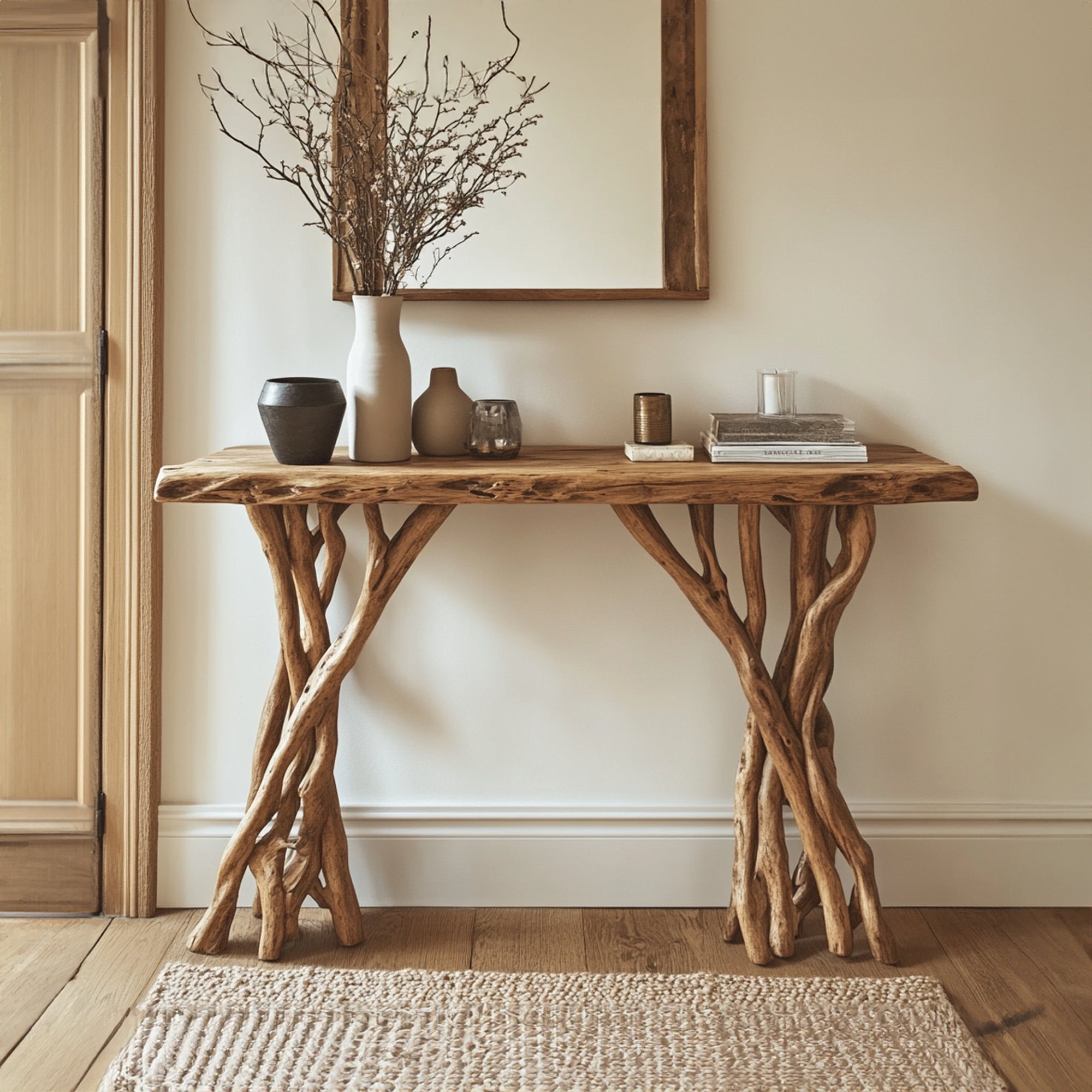 Rustic Side Table Entryway SILDTCS042