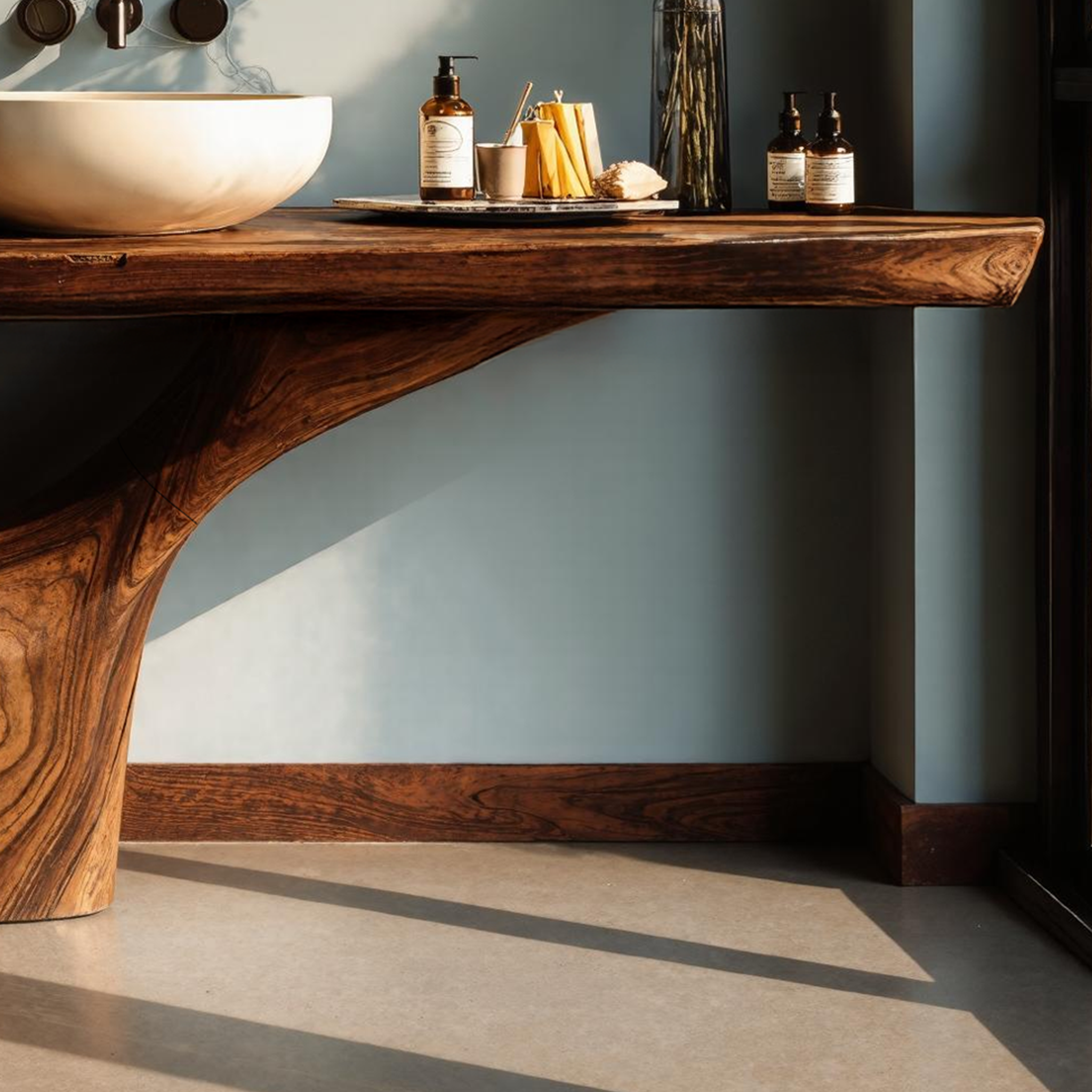 Rustic Solid Vanity For Timeless Bathroom Furniture SILDTTNBRV001