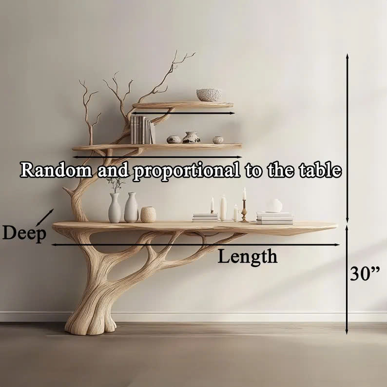 Tree Branch Montessori Bookshelf Console Narrow Table SINLCS047