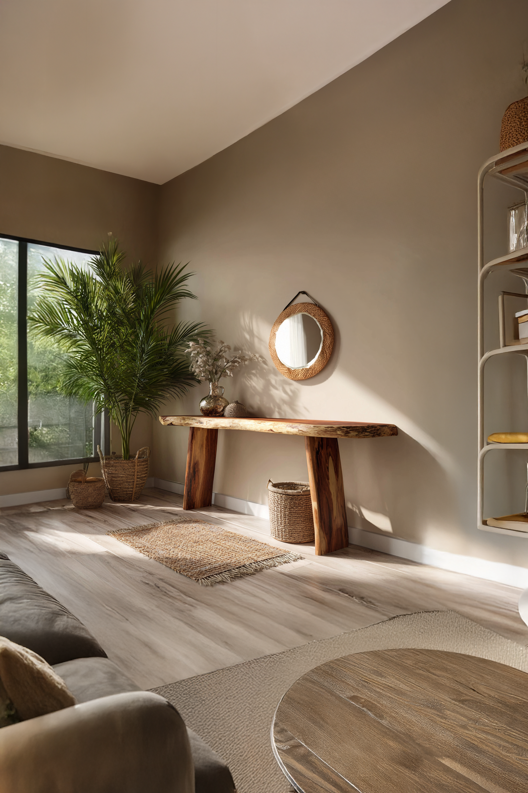 Handcrafted Live Edge Entryway Table For Bedroom Furniture Style SILDTTRCS030