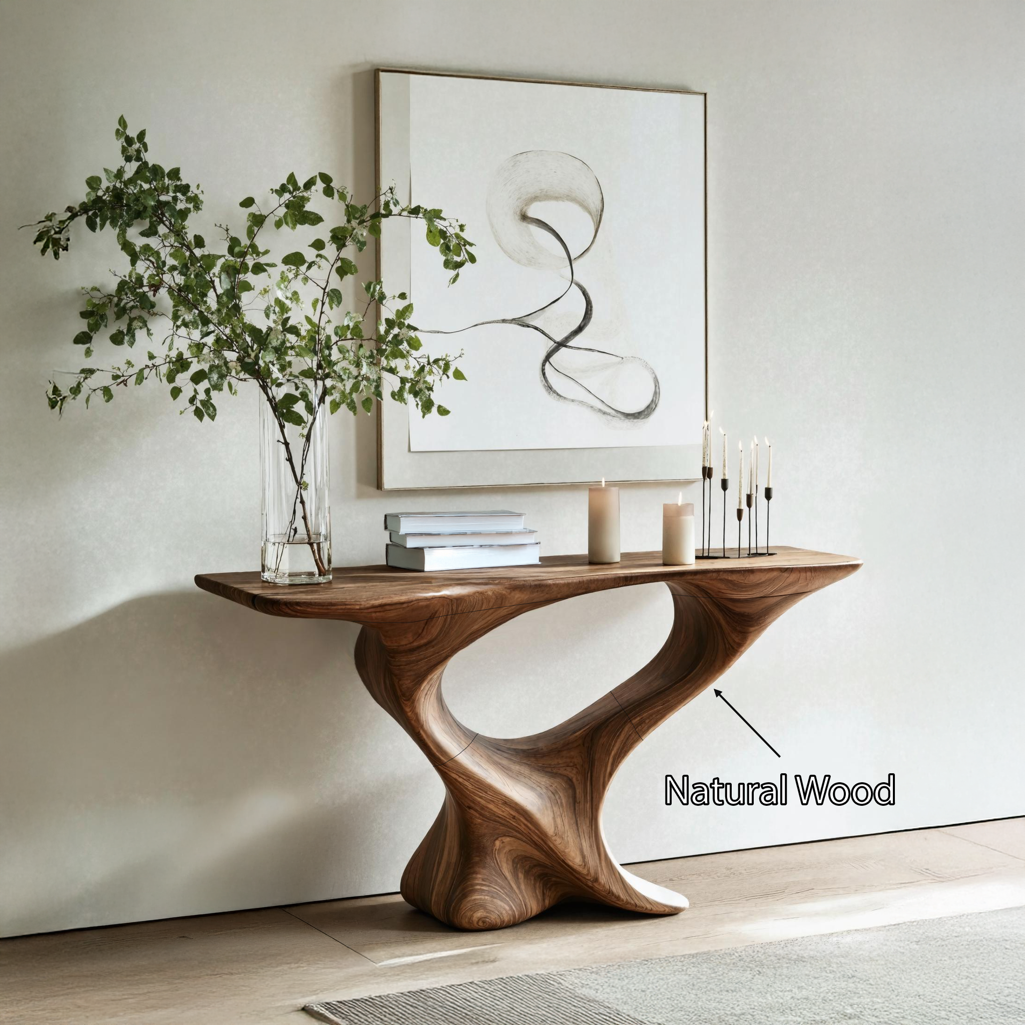 Farmhouse Wooden Console Table Entryway Decor SILDTTRCS223