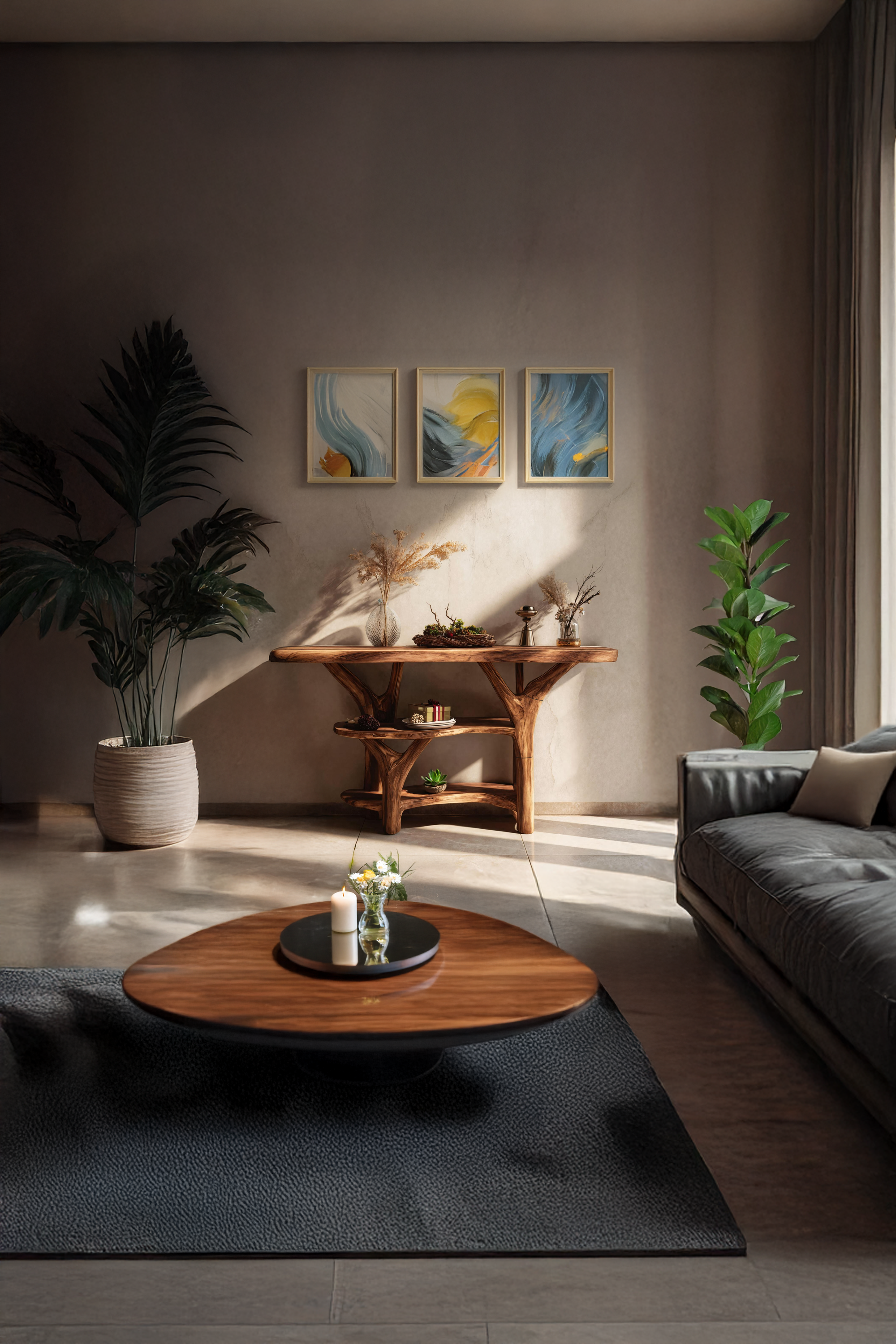 Mid Century Solid Wood Console Table For Bedroom Furniture Accent SILDTTRCS032