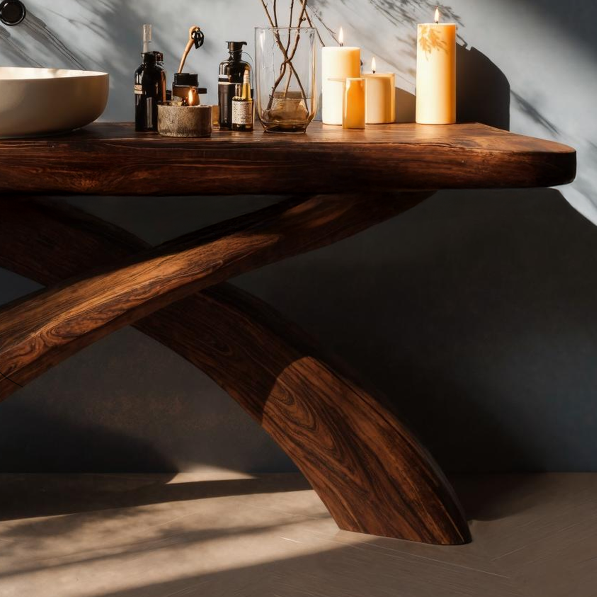 Farmhouse Live Edge Vanity For Cozy Bathroom Look SILDTTNBRV002