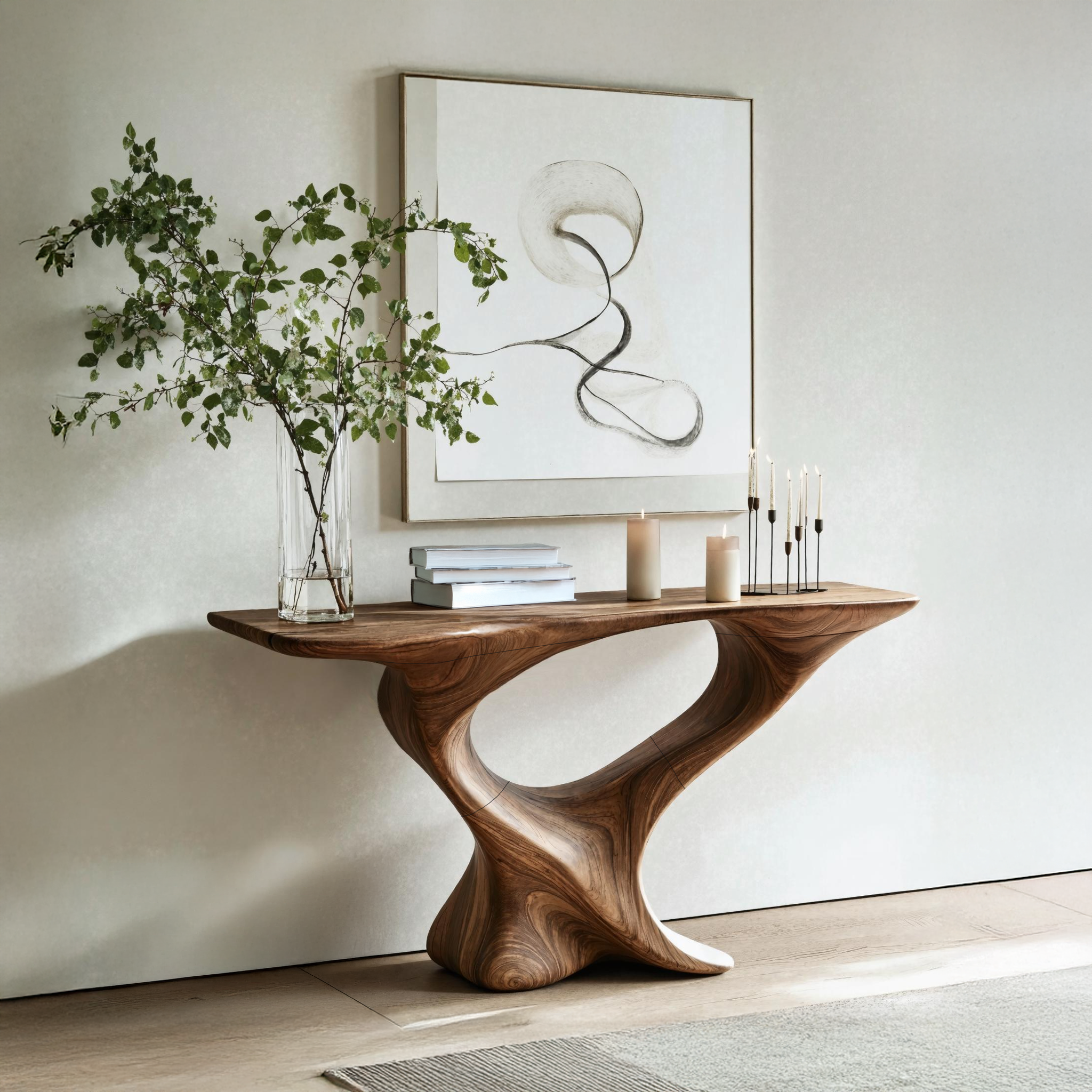 Farmhouse Wooden Console Table Entryway Decor SILDTTRCS223