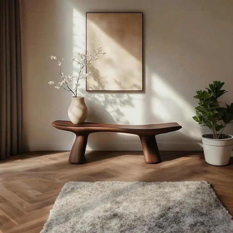 Custom Bench Solid Wood Home Decor Garden Decoration Personalized Gift SINLSB025