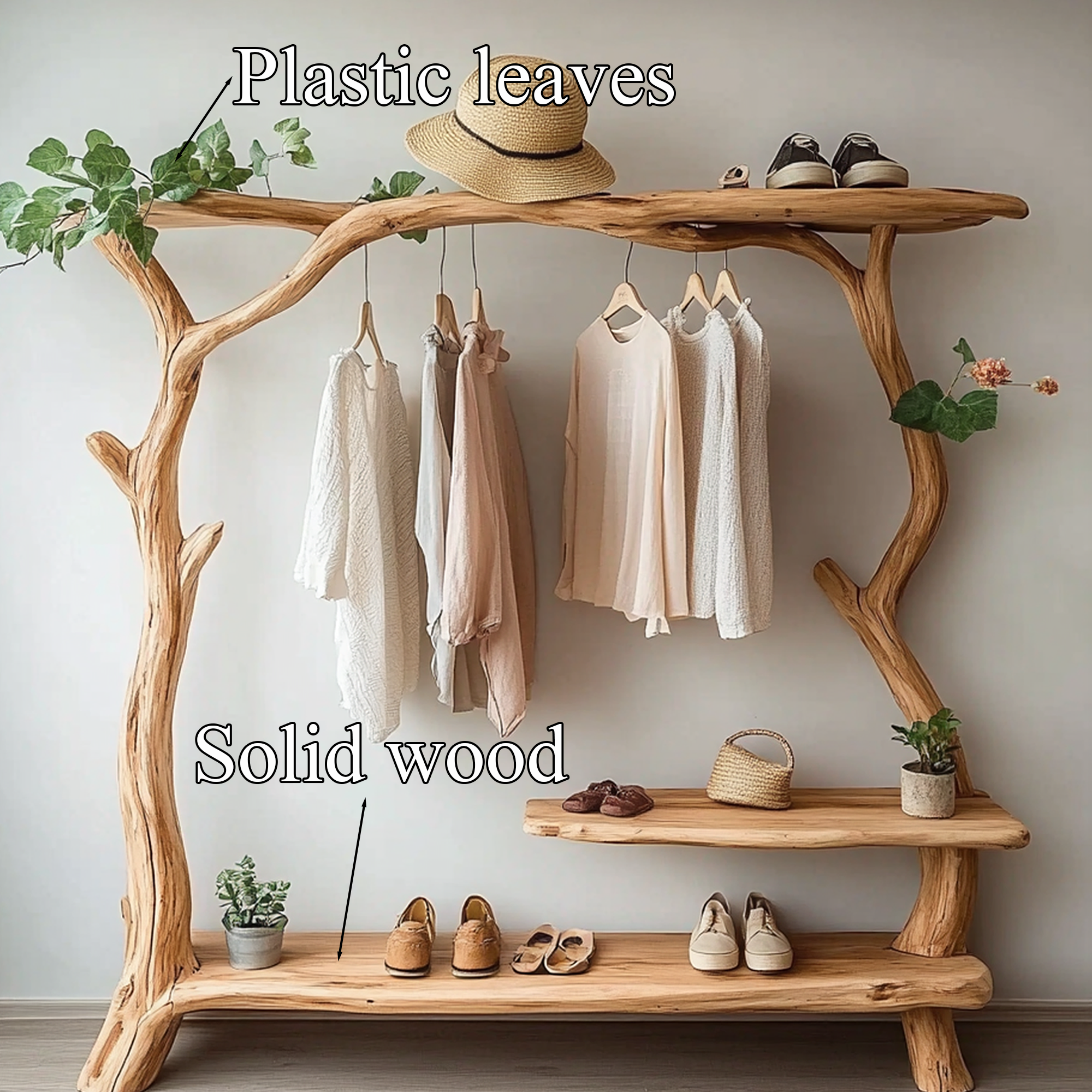 Free Standing Clothes Rack Home Decor Office Decor Gifts SINLTB152