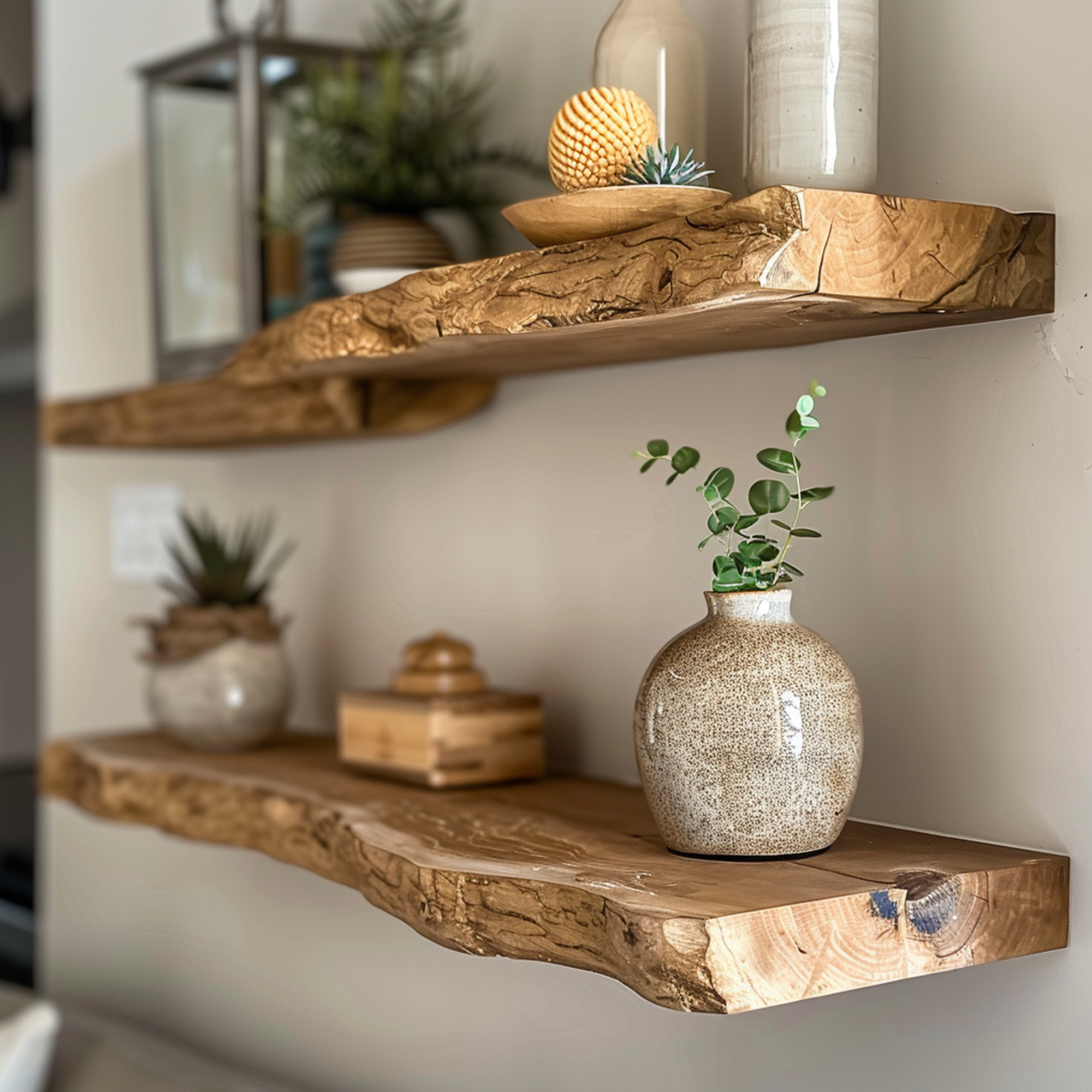 Wood Floating Shelves Kitchen Home Decor Vintage Handcraft SINLFL029