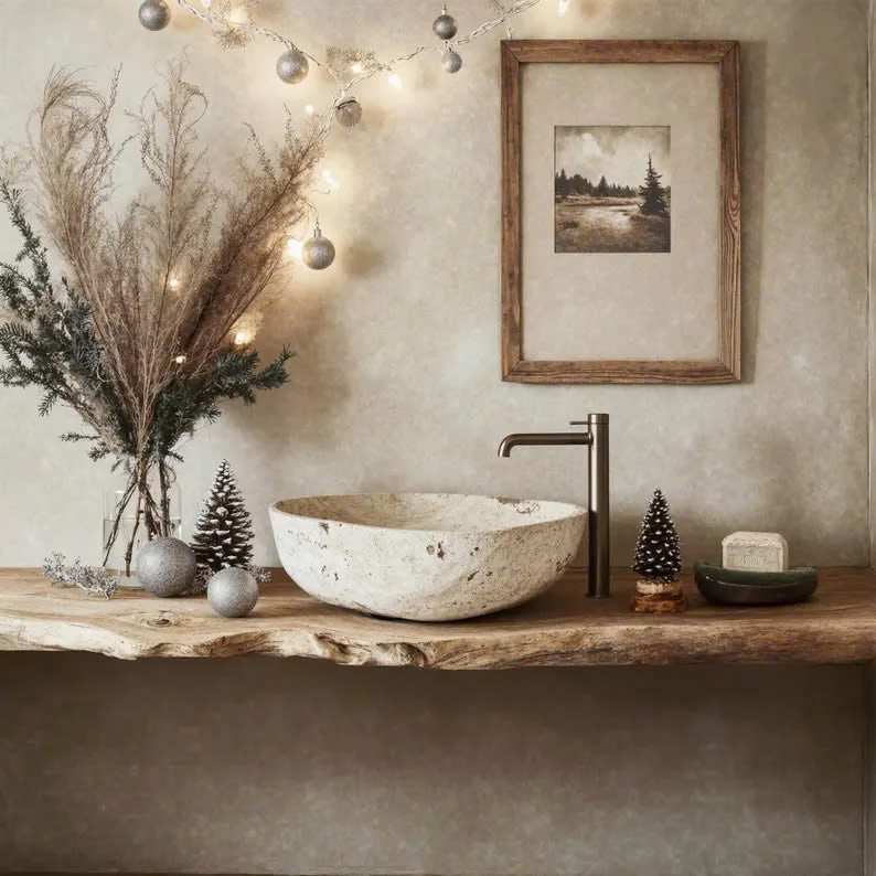 Custom Live Edge Vanity Shelf Custom Floating Shelf Bathroom SINLBRV037