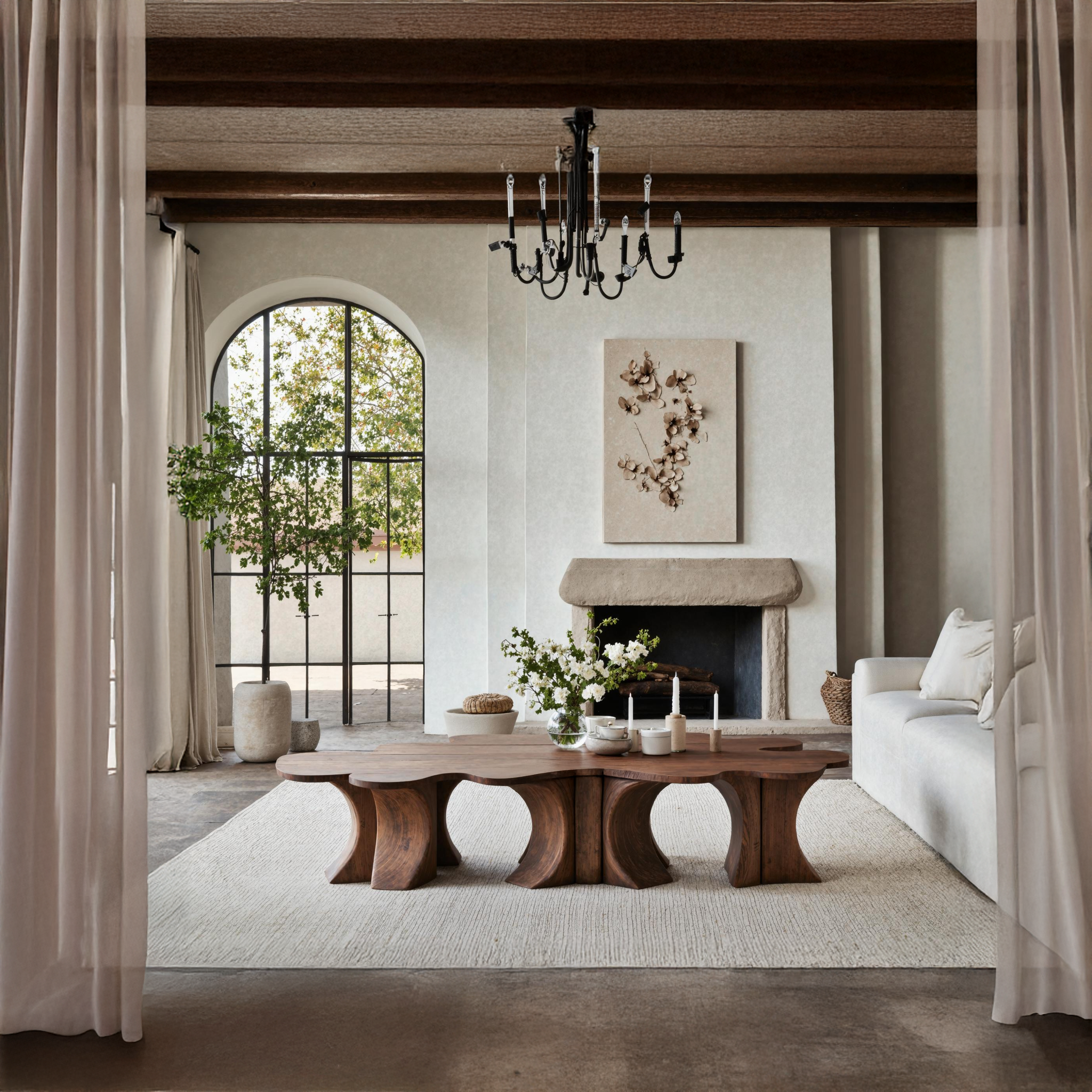 Rustic Coffee Table For Wooden Home Atmosphere SILDTTNCF018