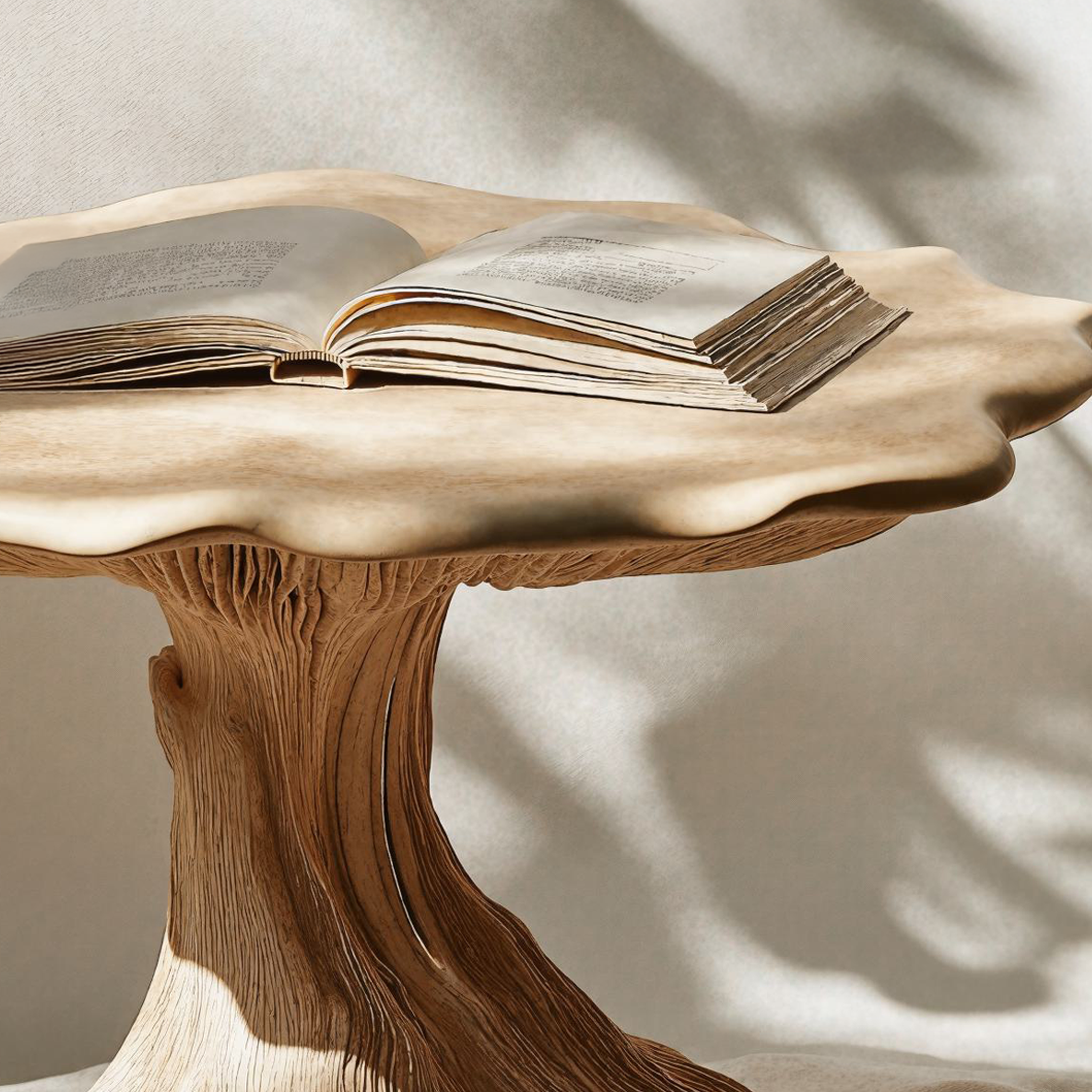 Handcrafted Wood Mushroom End Table For Sitting Room Modern Touch SILDTEN107