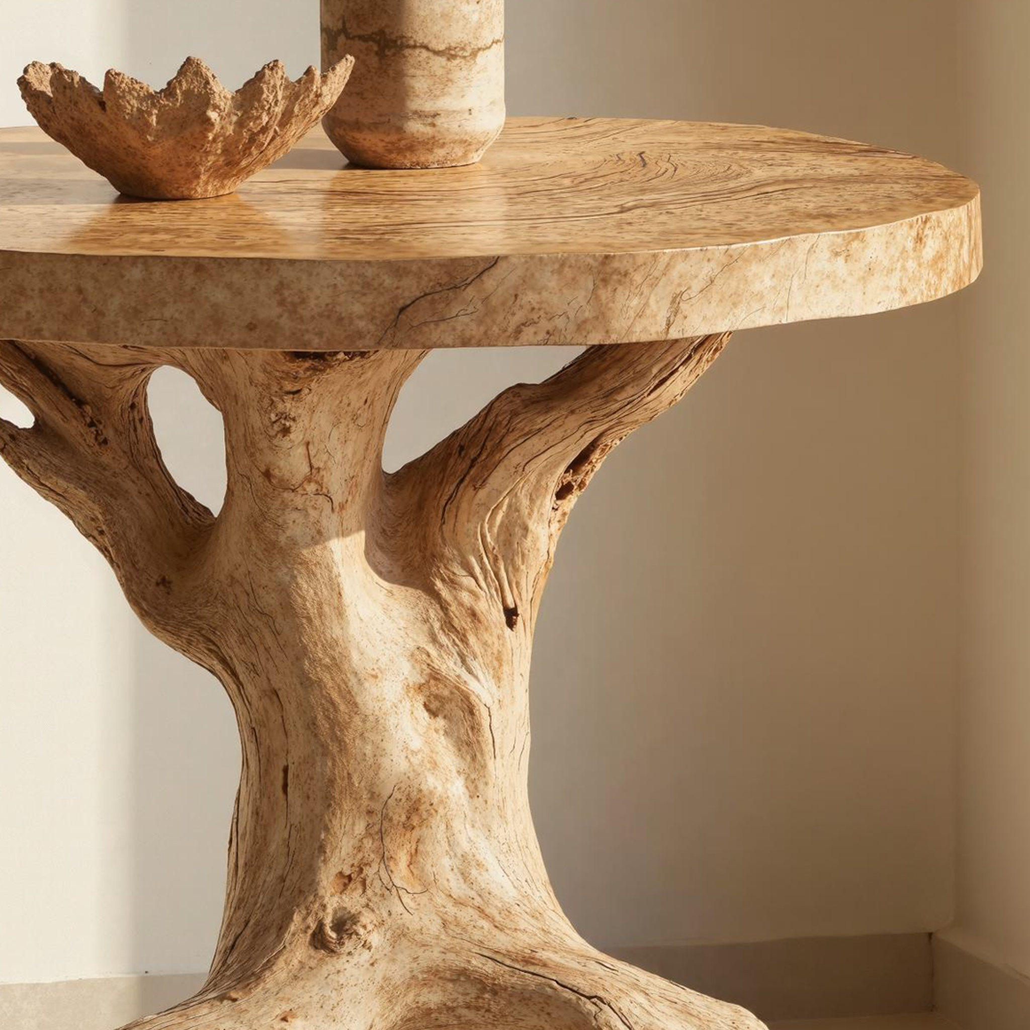 Handcrafted Wood End Table For Living Room Minimalist Decor SILDTEN094