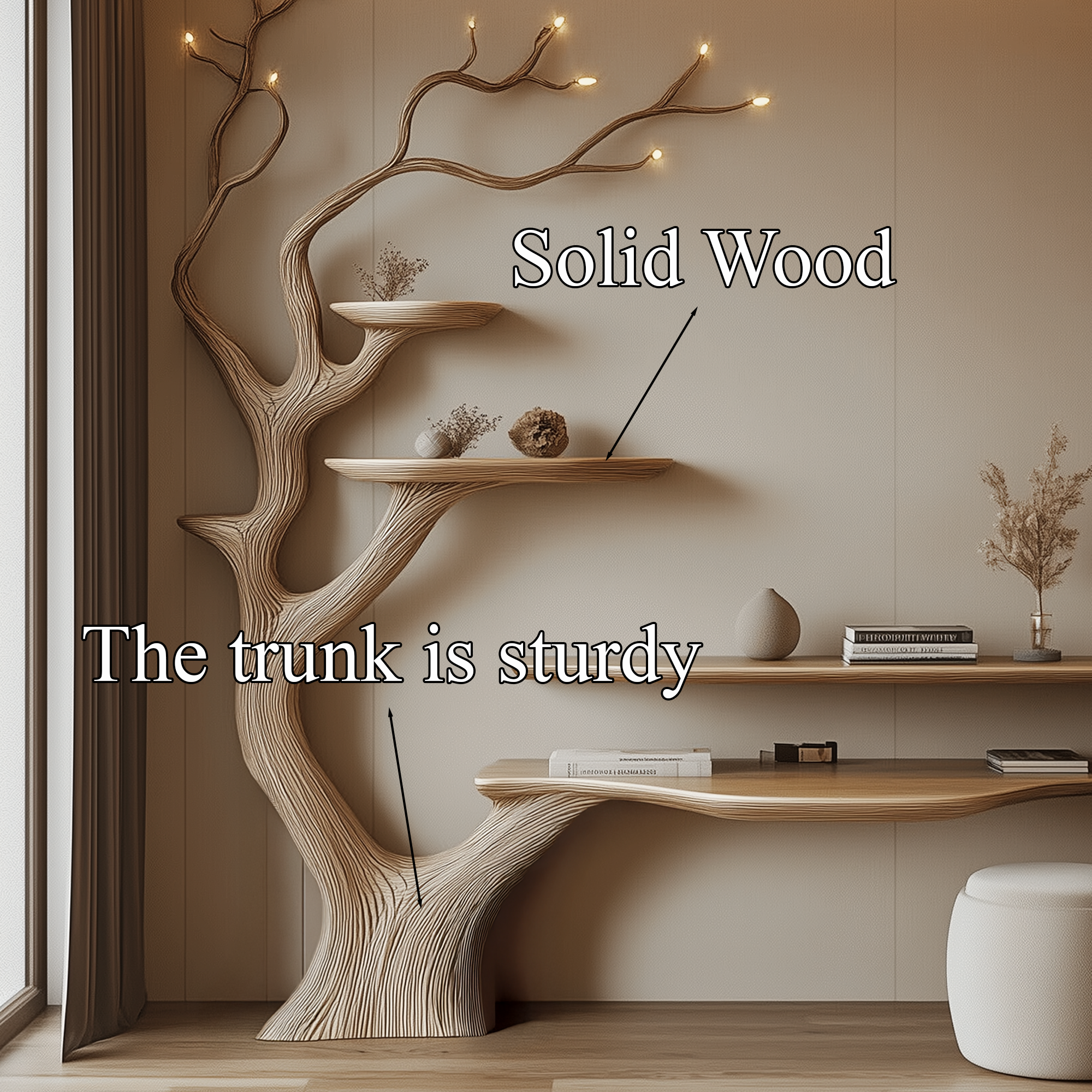 Unique Style Desk Handcrafted Decor Living Room Gift SINLTB150