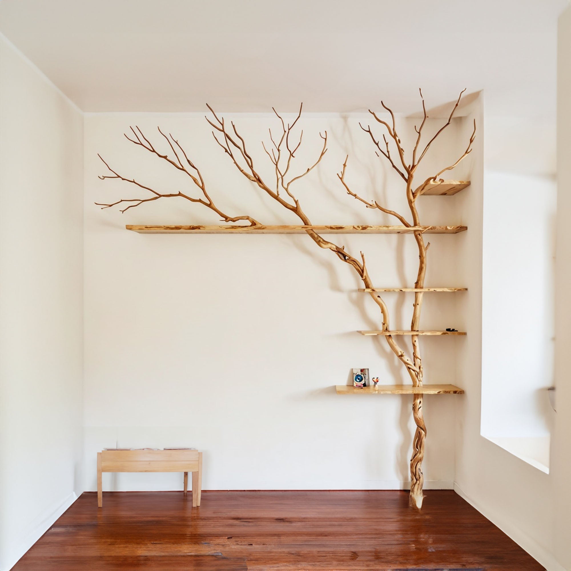 Tree Branch Floating Shelf Driftwood Art Decor SINLTB035