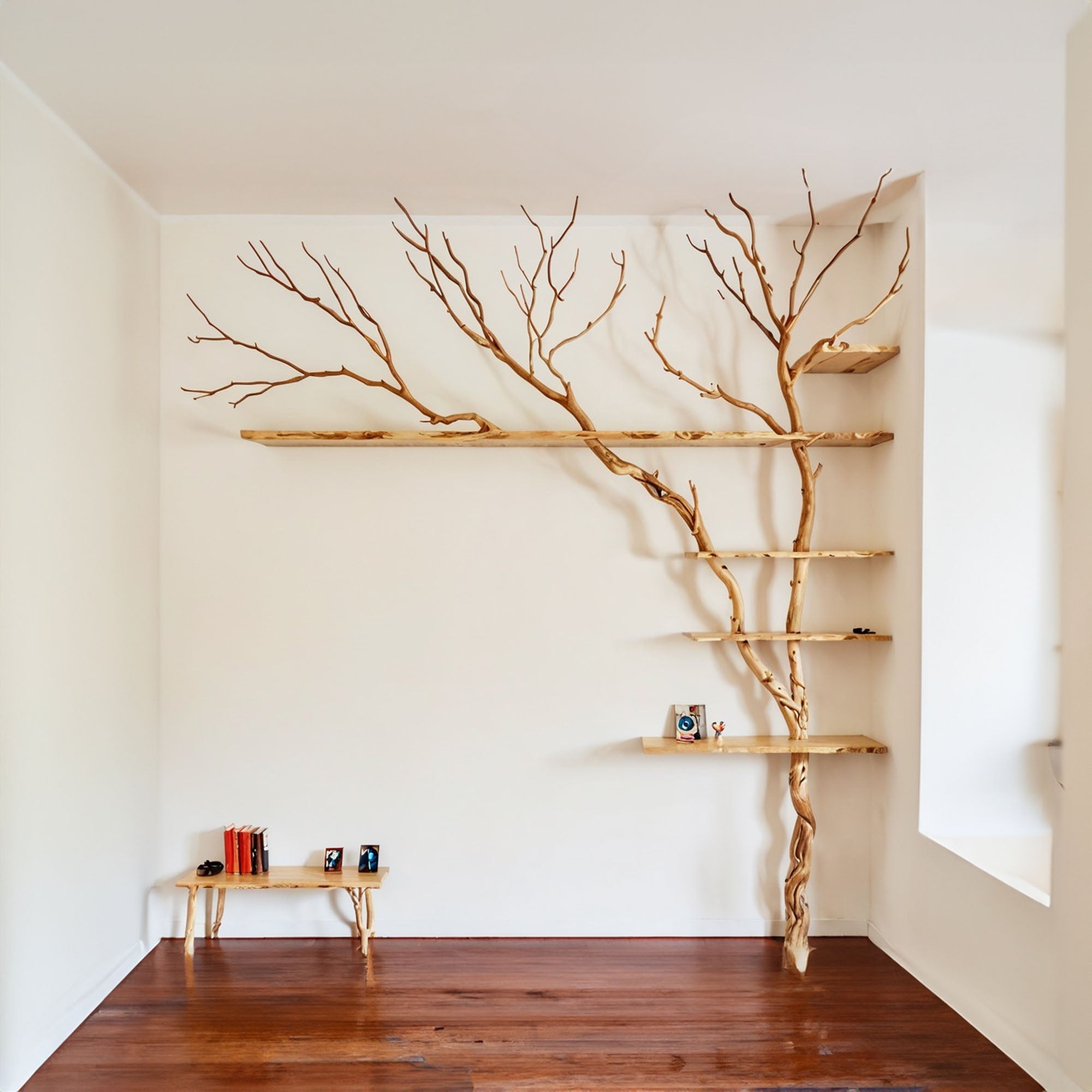 Tree Branch Floating Shelf Driftwood Art Decor SINLTB035