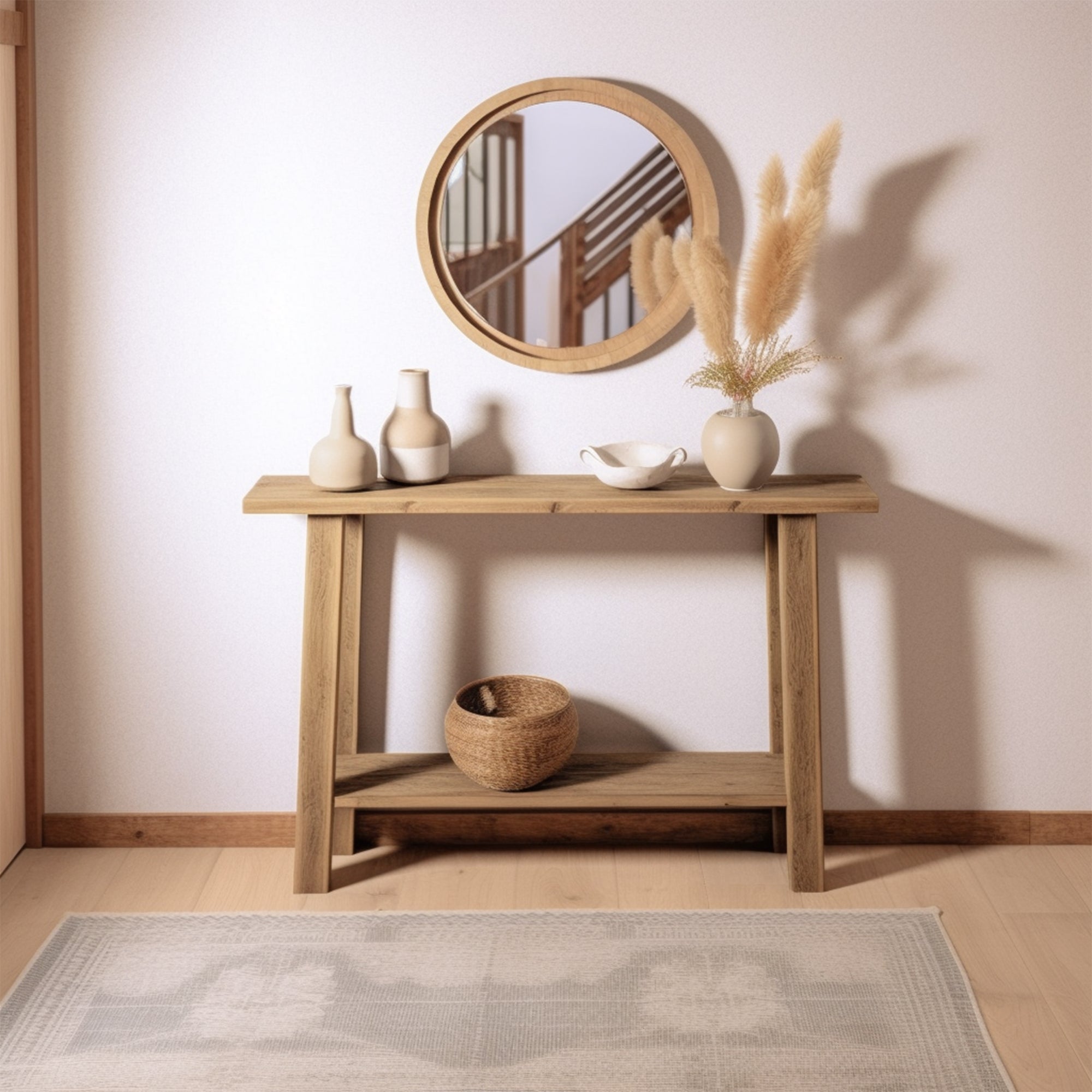 Narrow Floating Console Table For Natural Touch SILDTCS003
