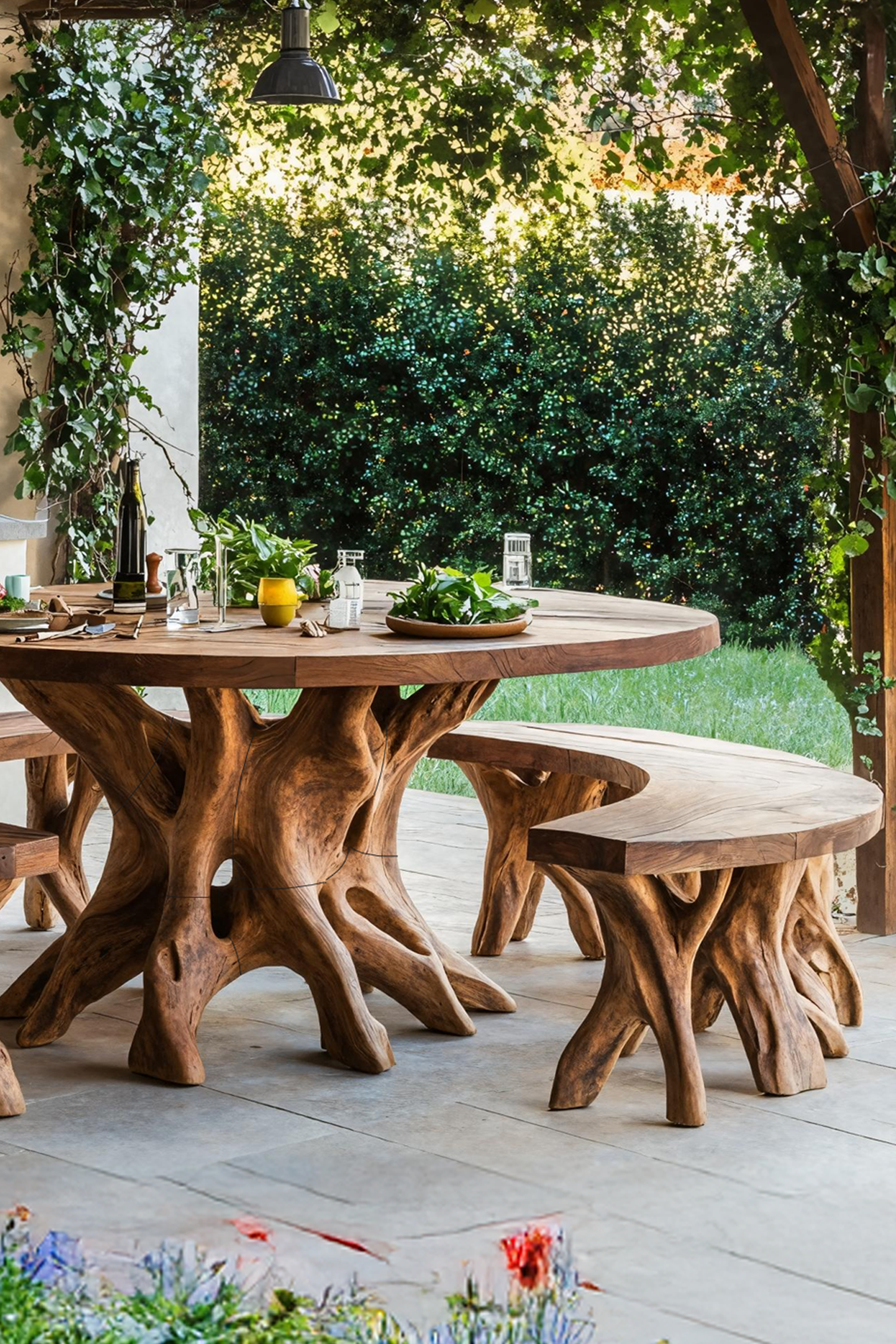 Rustic Kitchen Table For Natural Living Spaces SILDTTRDN007