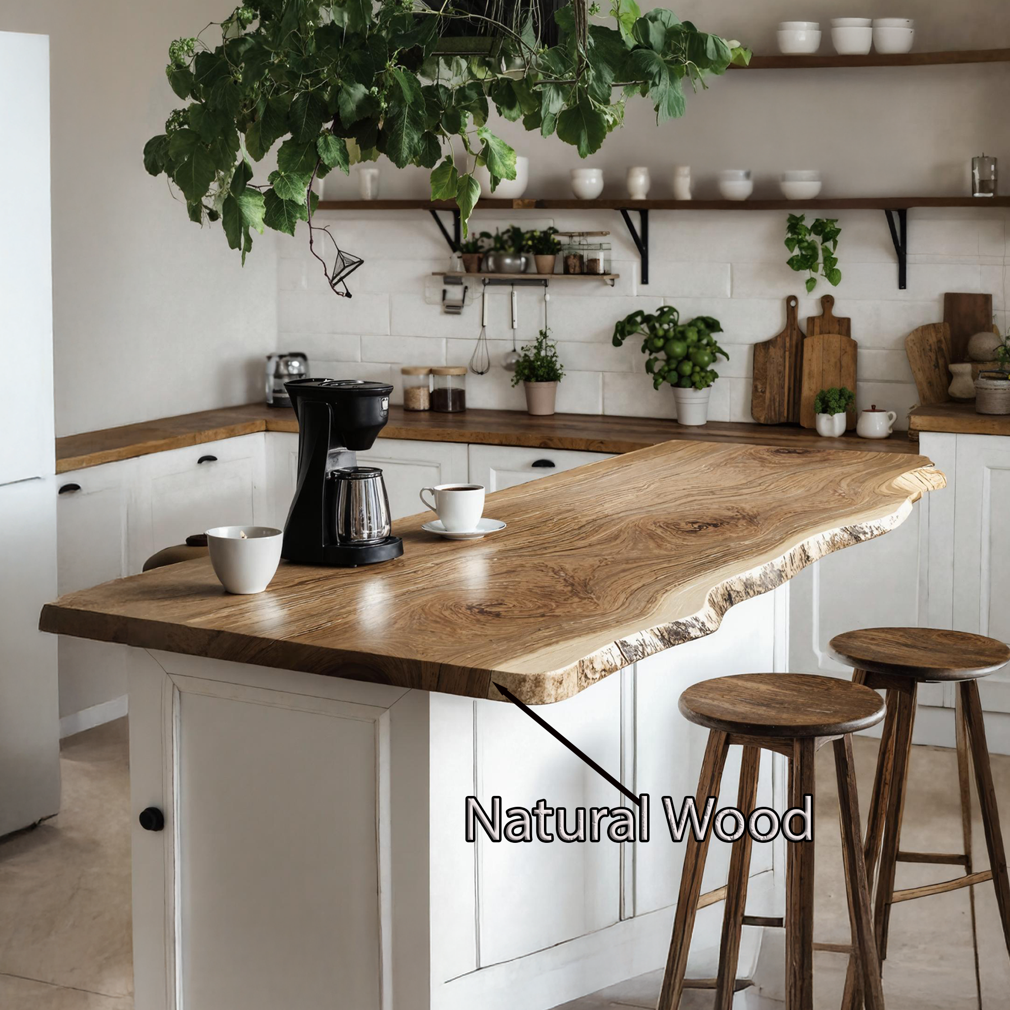 Mid Century Wooden Kitchen Countertop For Timeless Kitchen Upgrade SILDTKCT005