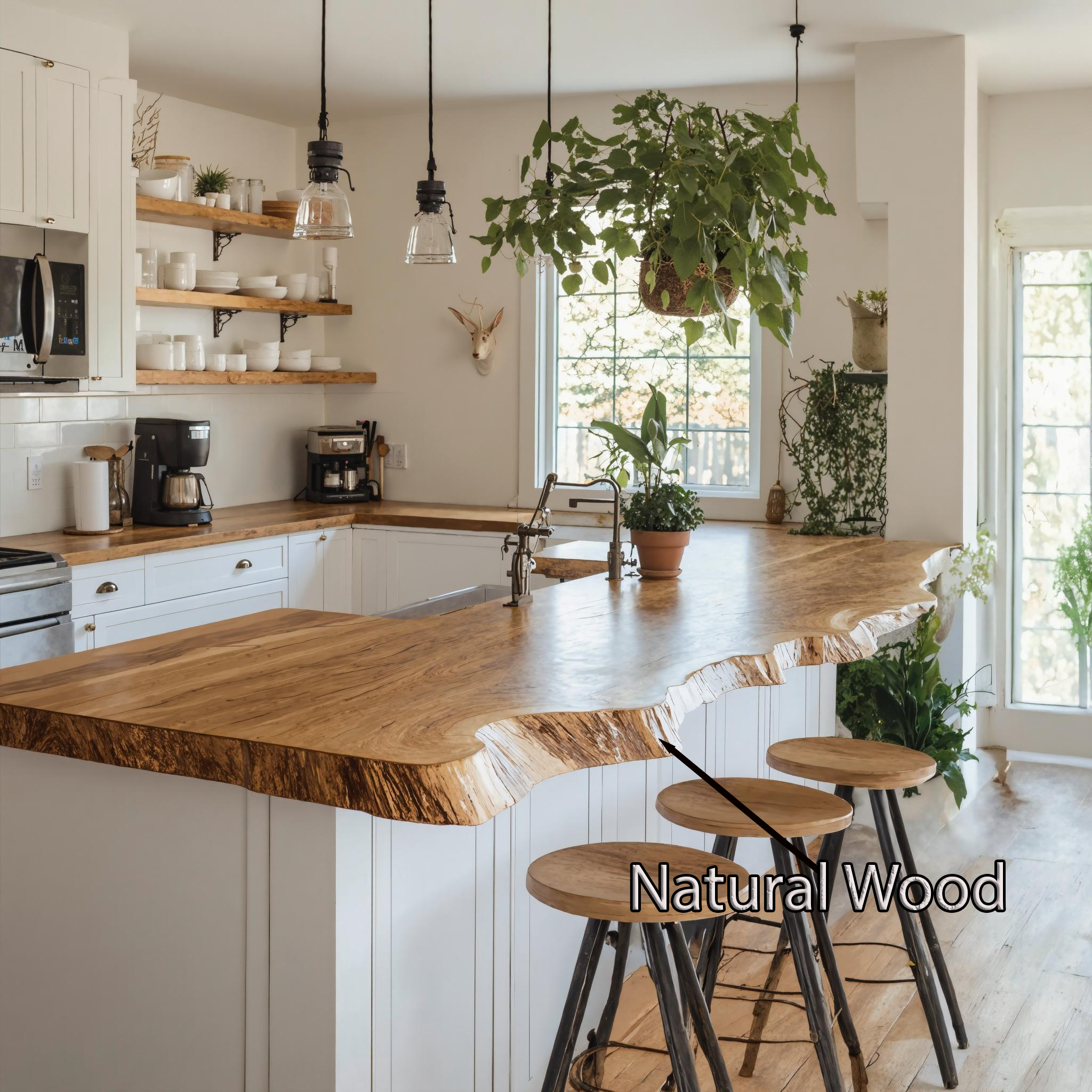 Vintage Solid Wood Kitchen Tabletop For Classic Kitchen Design SILDTKCT004