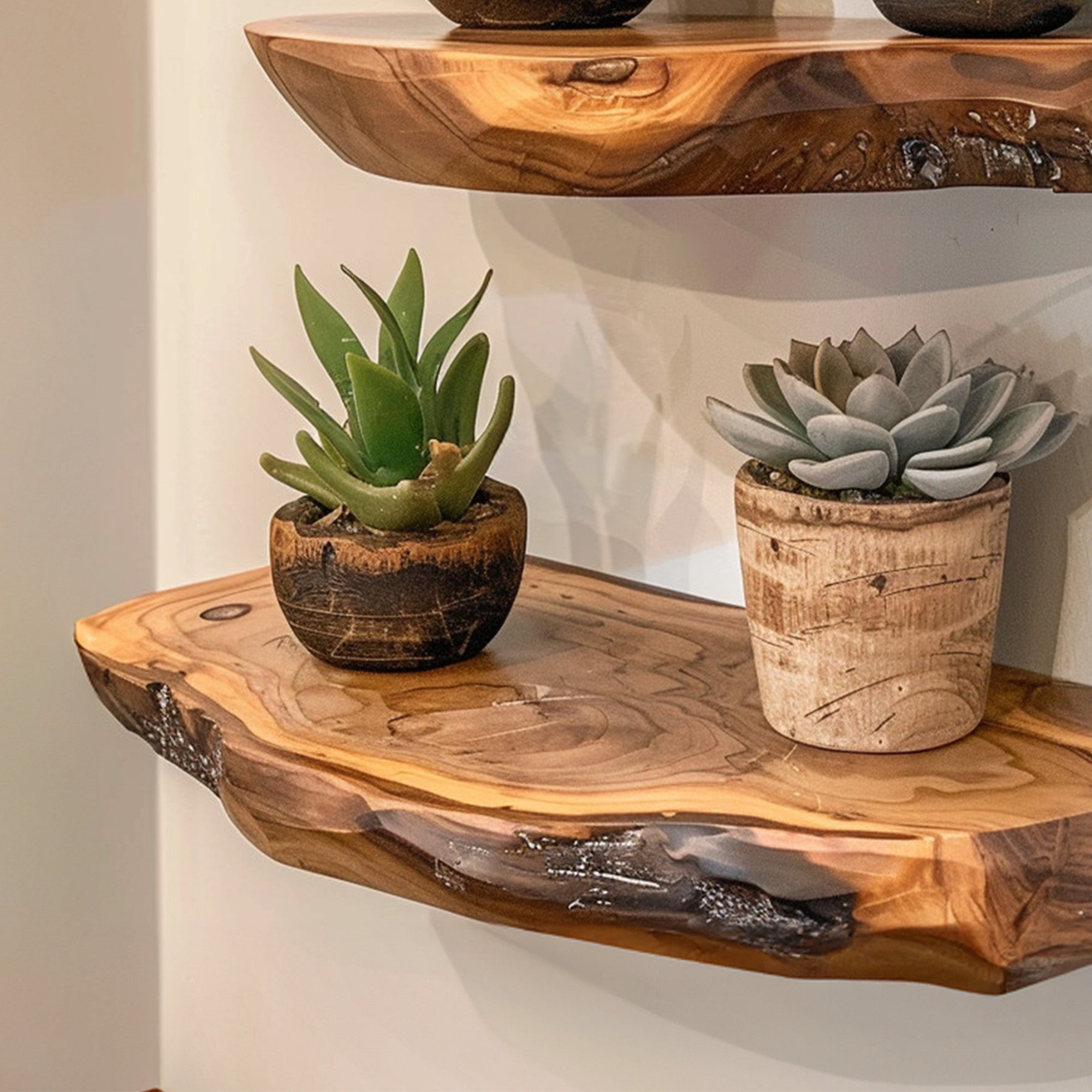 Solid Wood Floating Wall Shelf SINLFL030