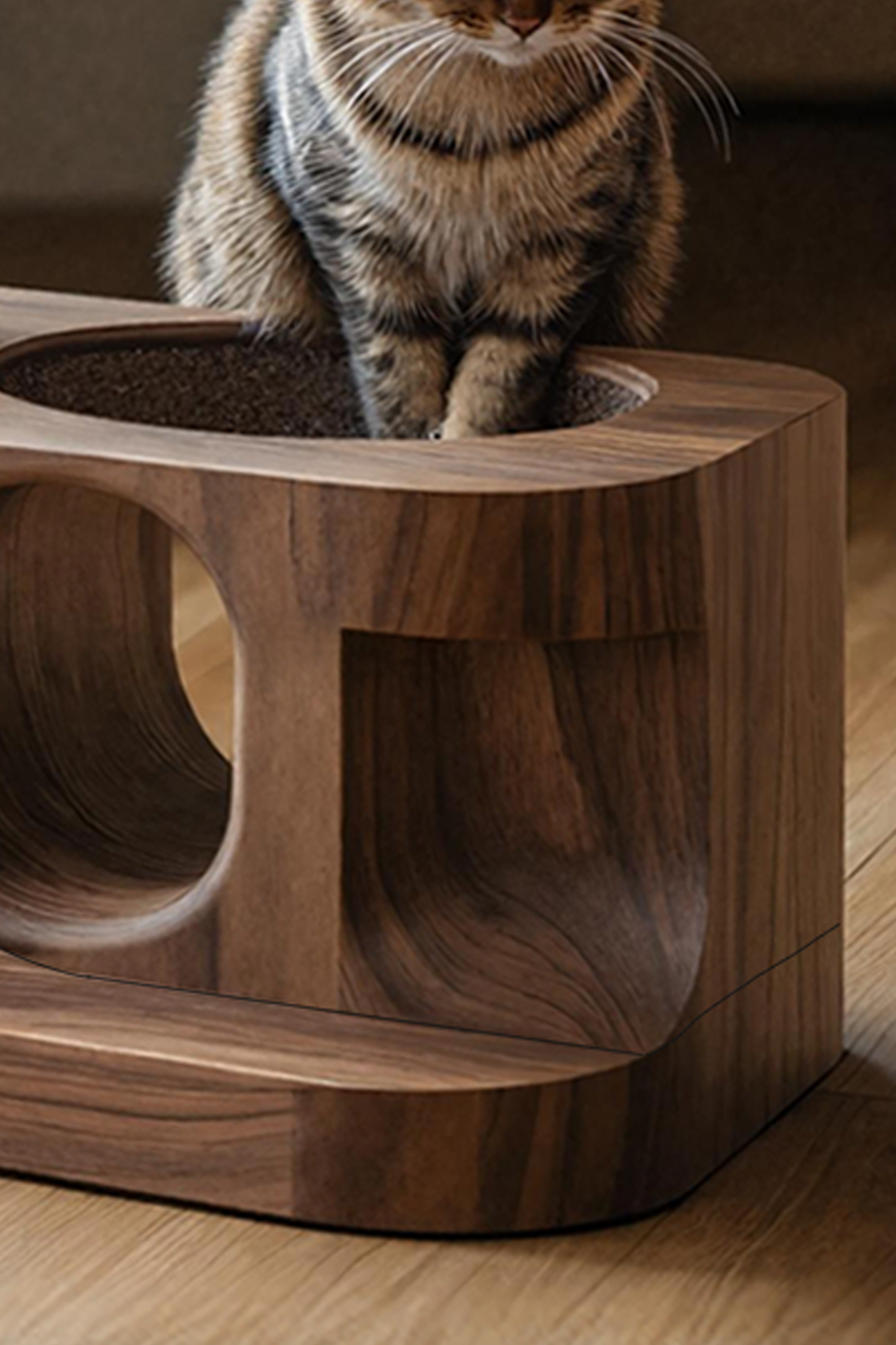 Rustic Style Dog Food Bowl Stand For Kitchen Decor SILDTTNDBS008