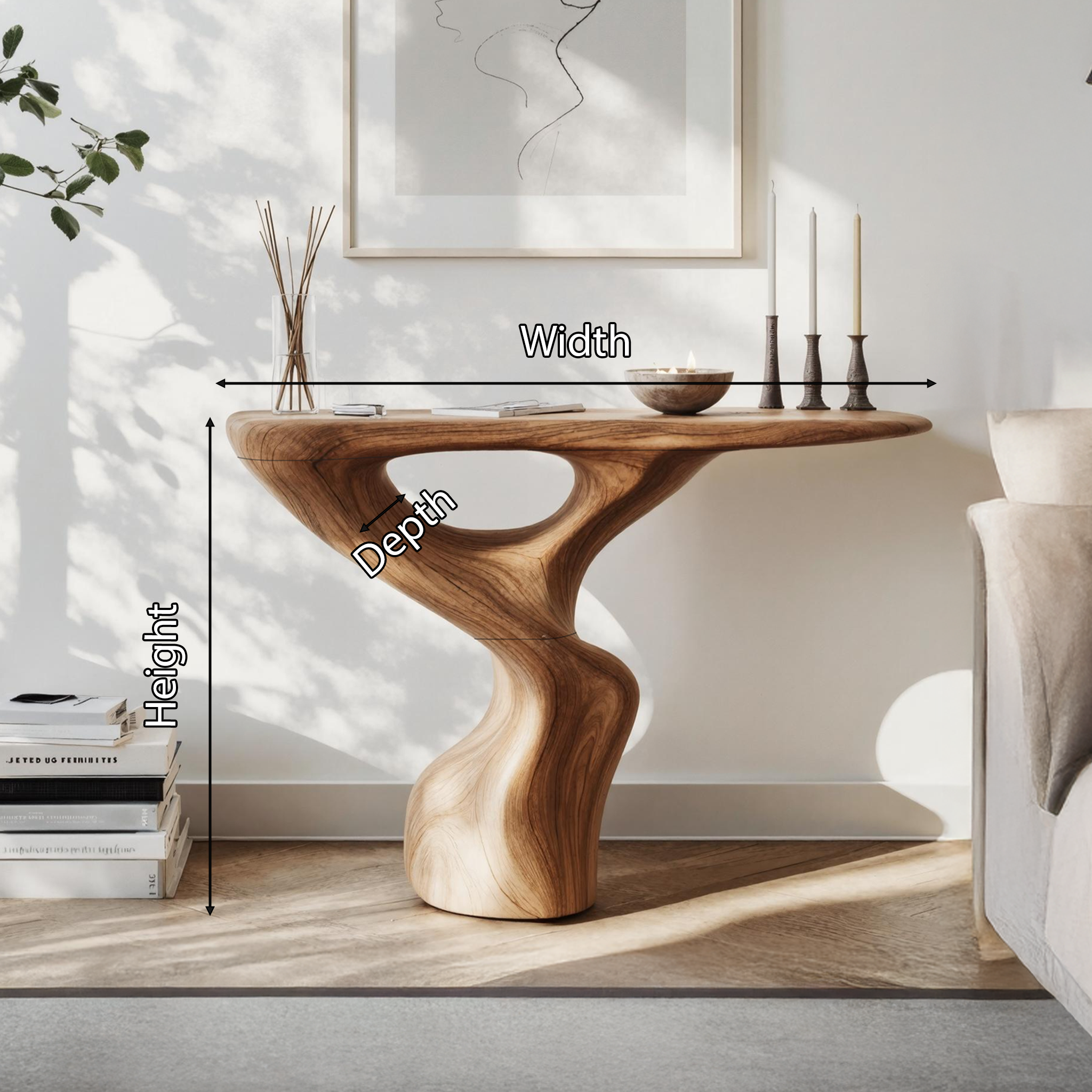 Rustic Accent Table Entryway Design SILDTTNCS204