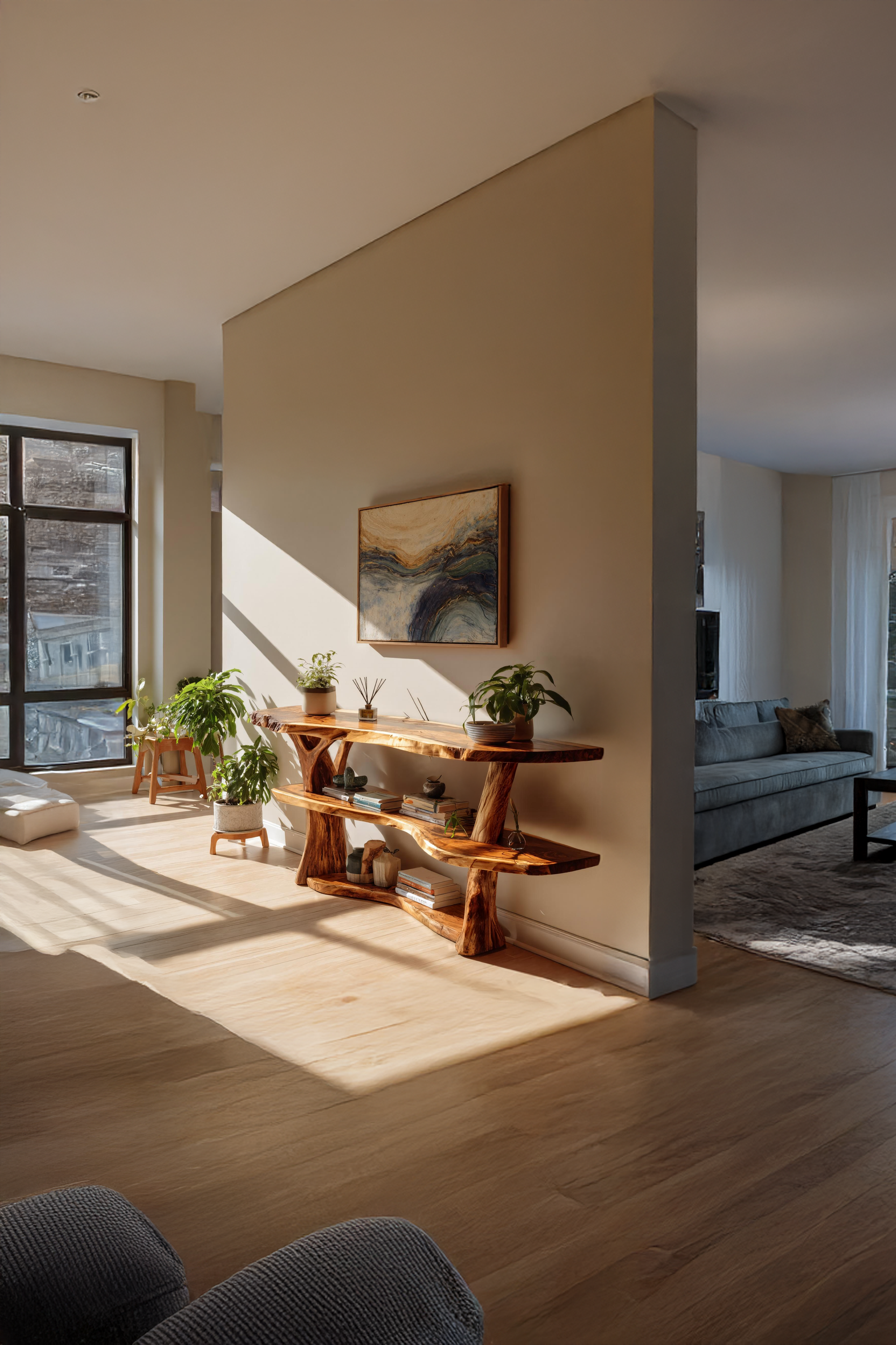 Farmhouse Solid Wood Console Table For Rustic Entryway Home Design SILDTTNCS039