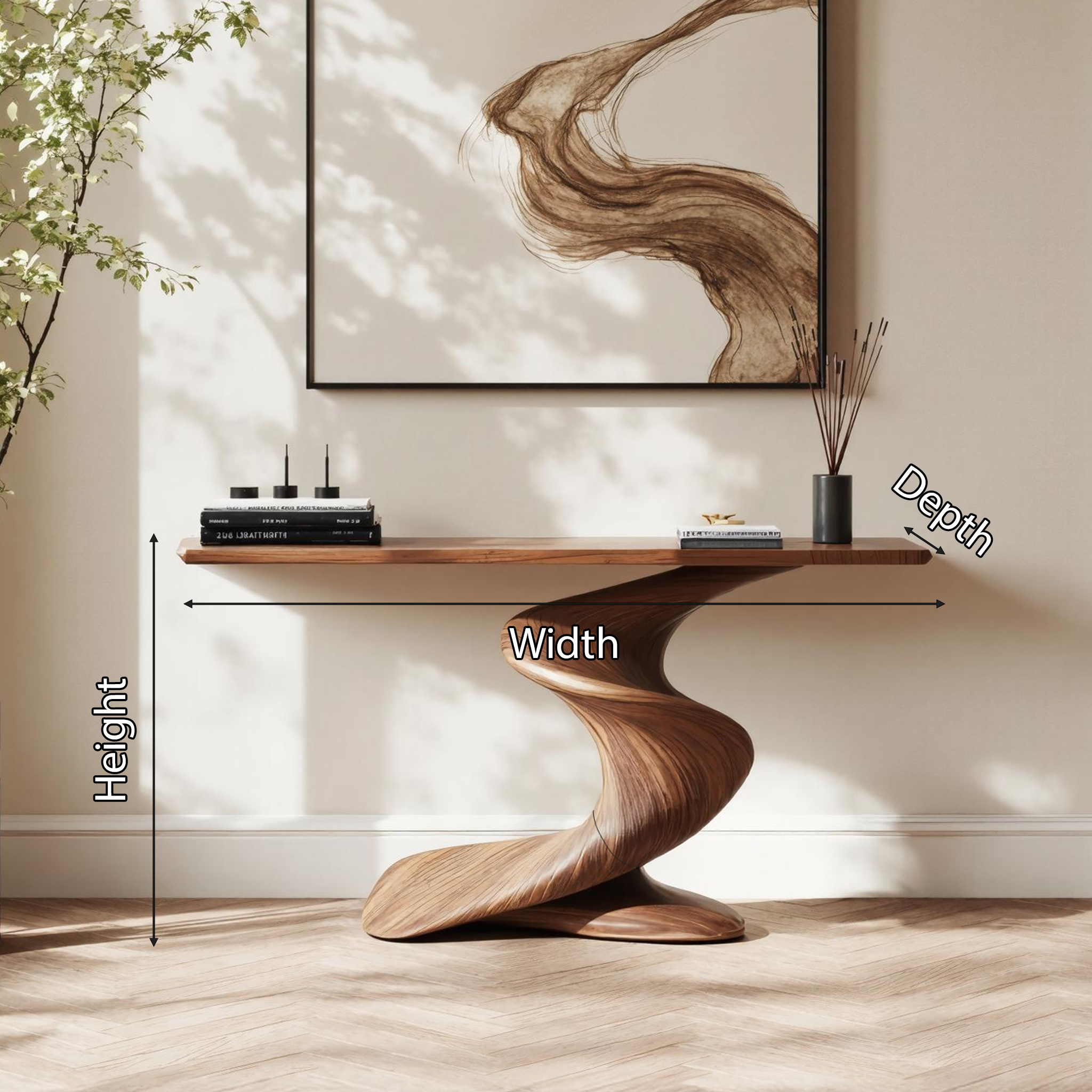 Handcrafted Wood Console Table Furniture Decor SILDTTNCS222