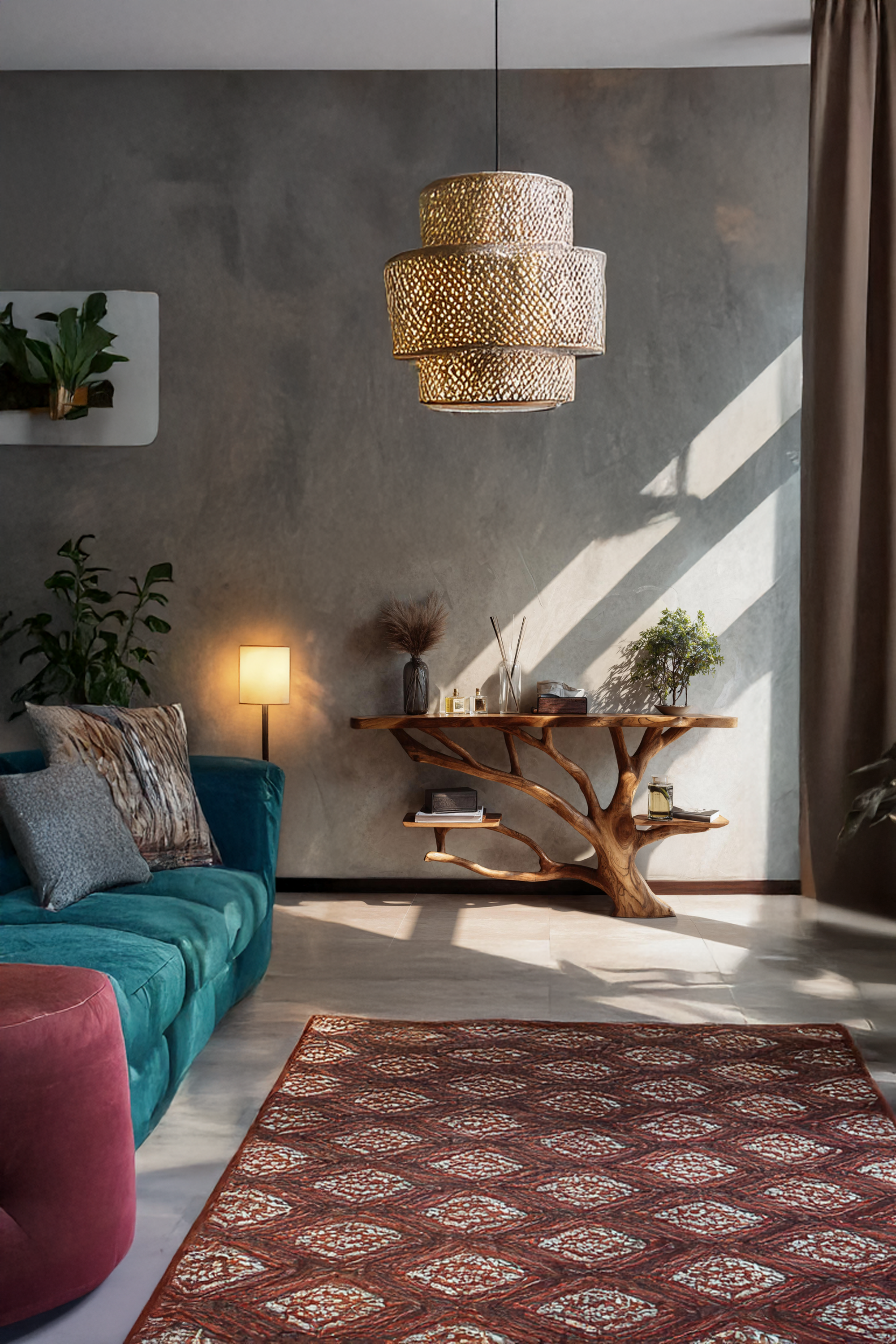 Mid Century Solid Wood Console Table For Elegant Furniture Decor SILDTTNCS029