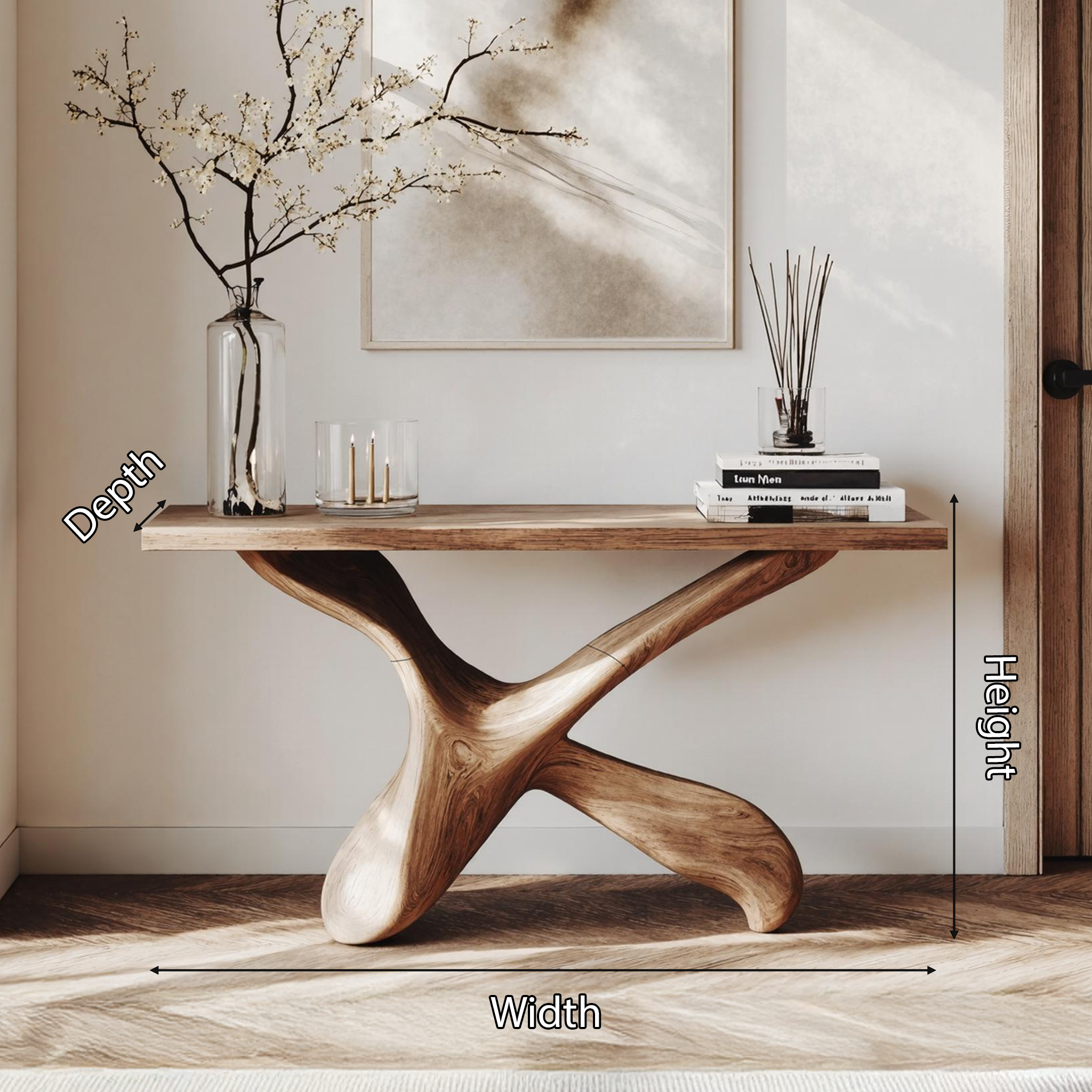 Farmhouse Console Table Entryway Decor SILDTTNCS209