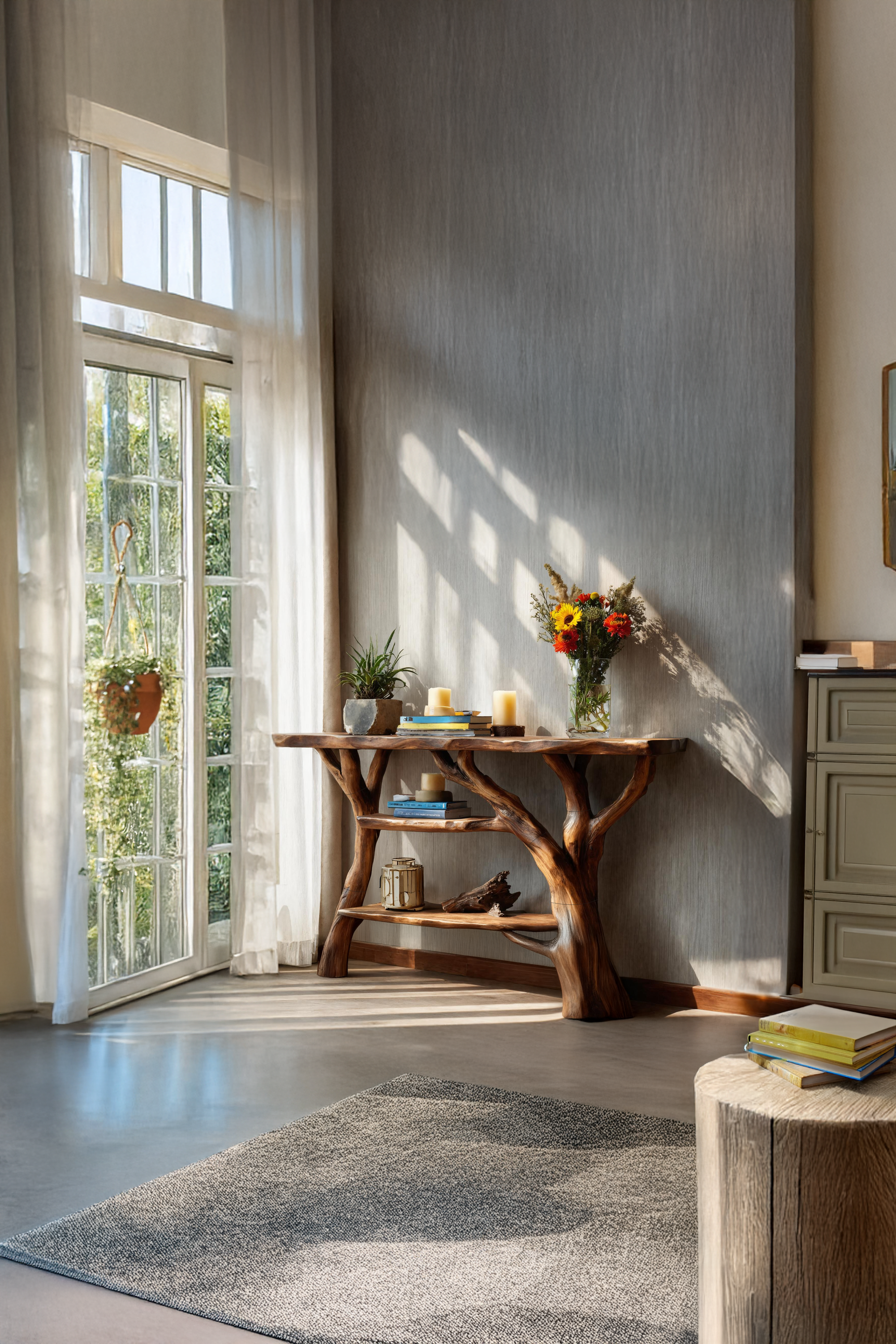 Handcrafted Solid Wood Console Table For Elegant Furniture Home Design SILDTTNCS067