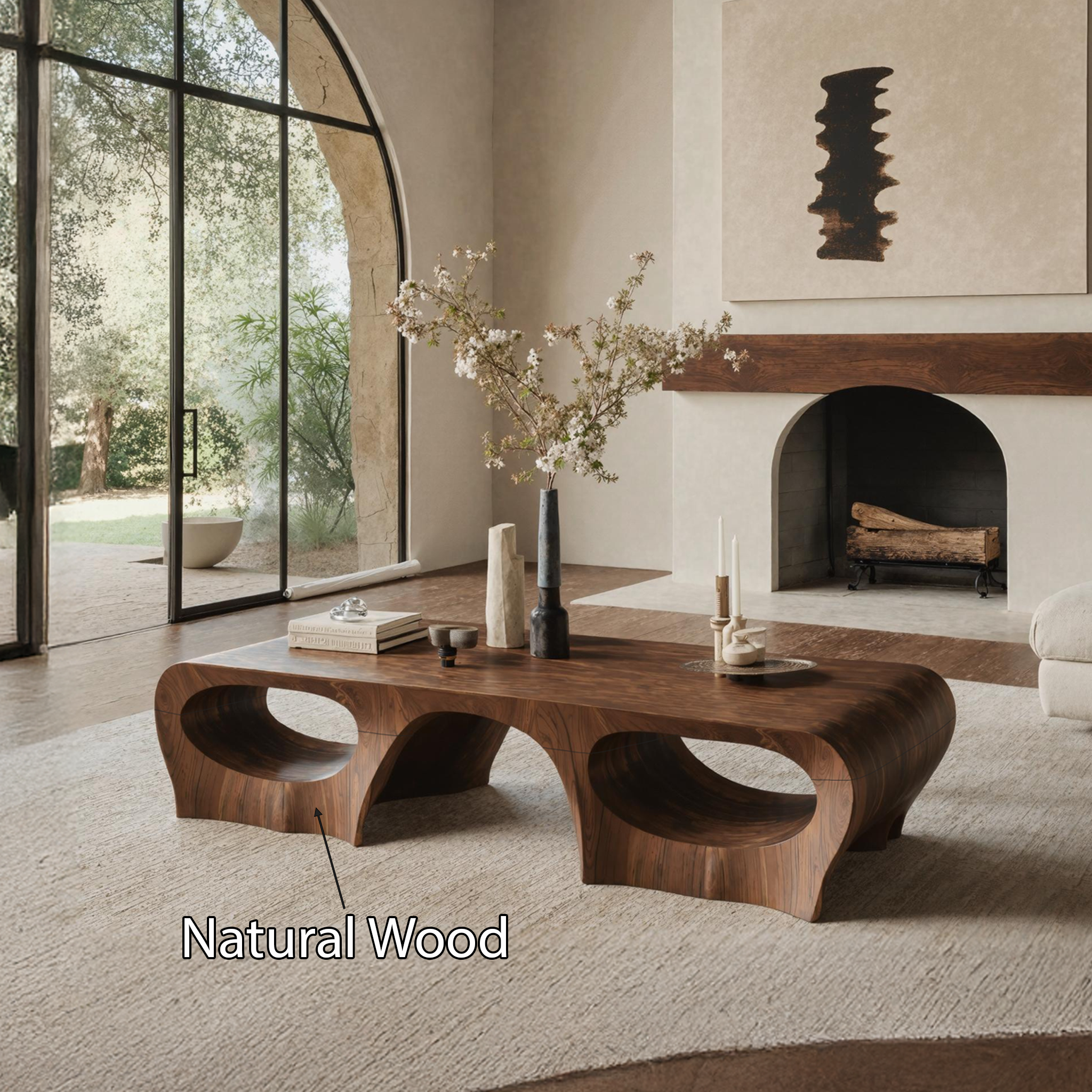 Rustic Coffee Table For Cabin Style Interiors SILDTTNCF019