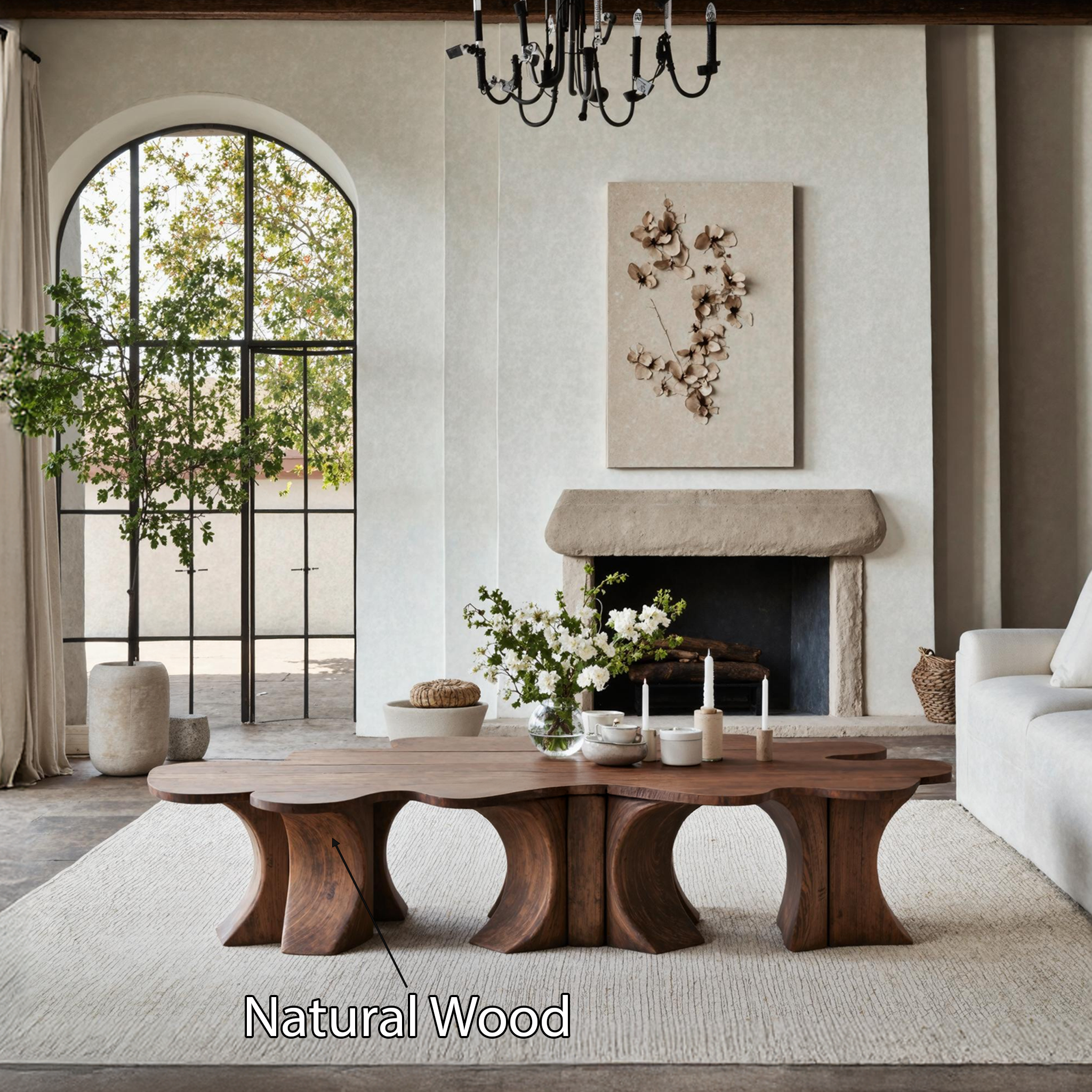 Rustic Coffee Table For Wooden Home Atmosphere SILDTTNCF018