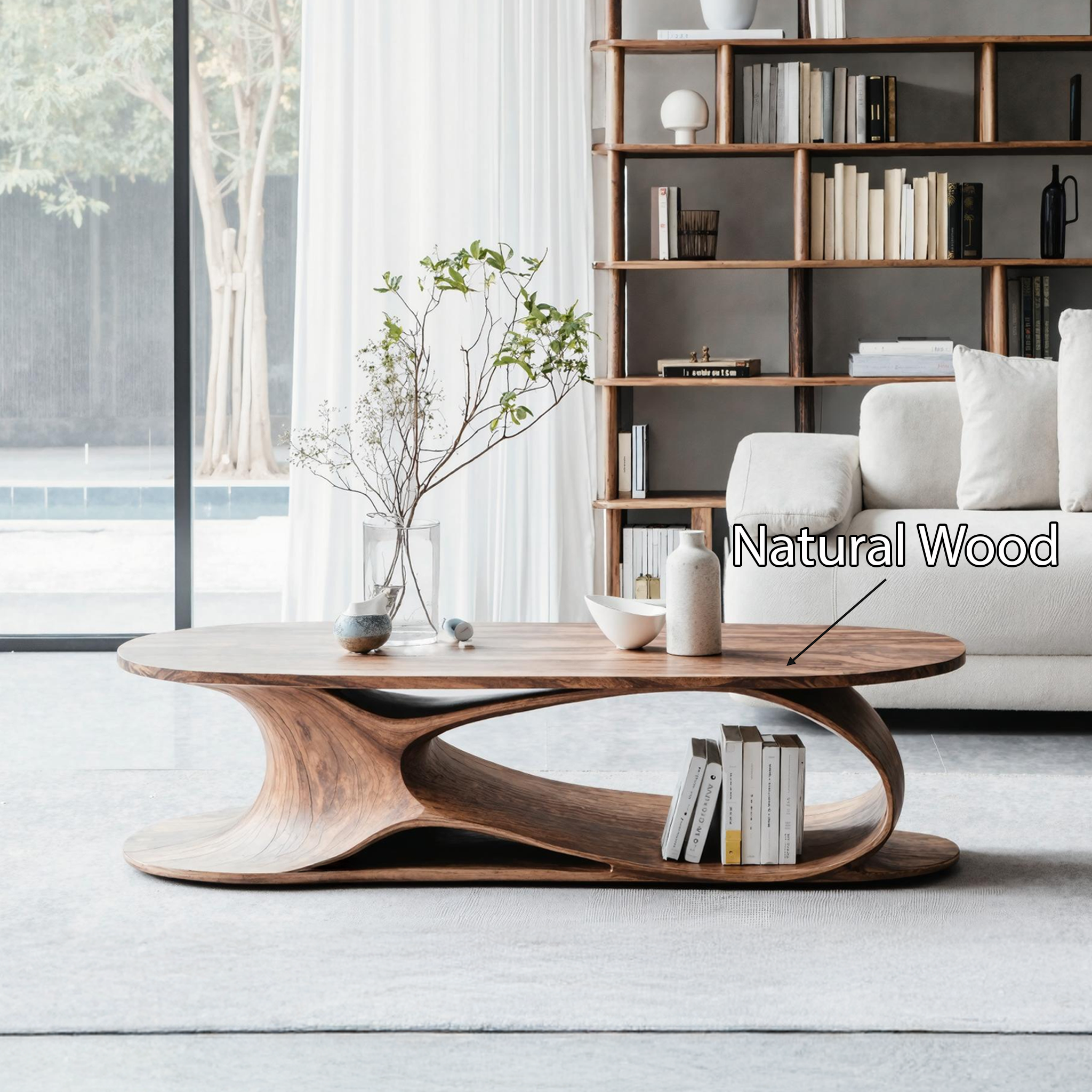 Mid Century Solid Wood Table For Cozy Interiors SILDTTNCF004