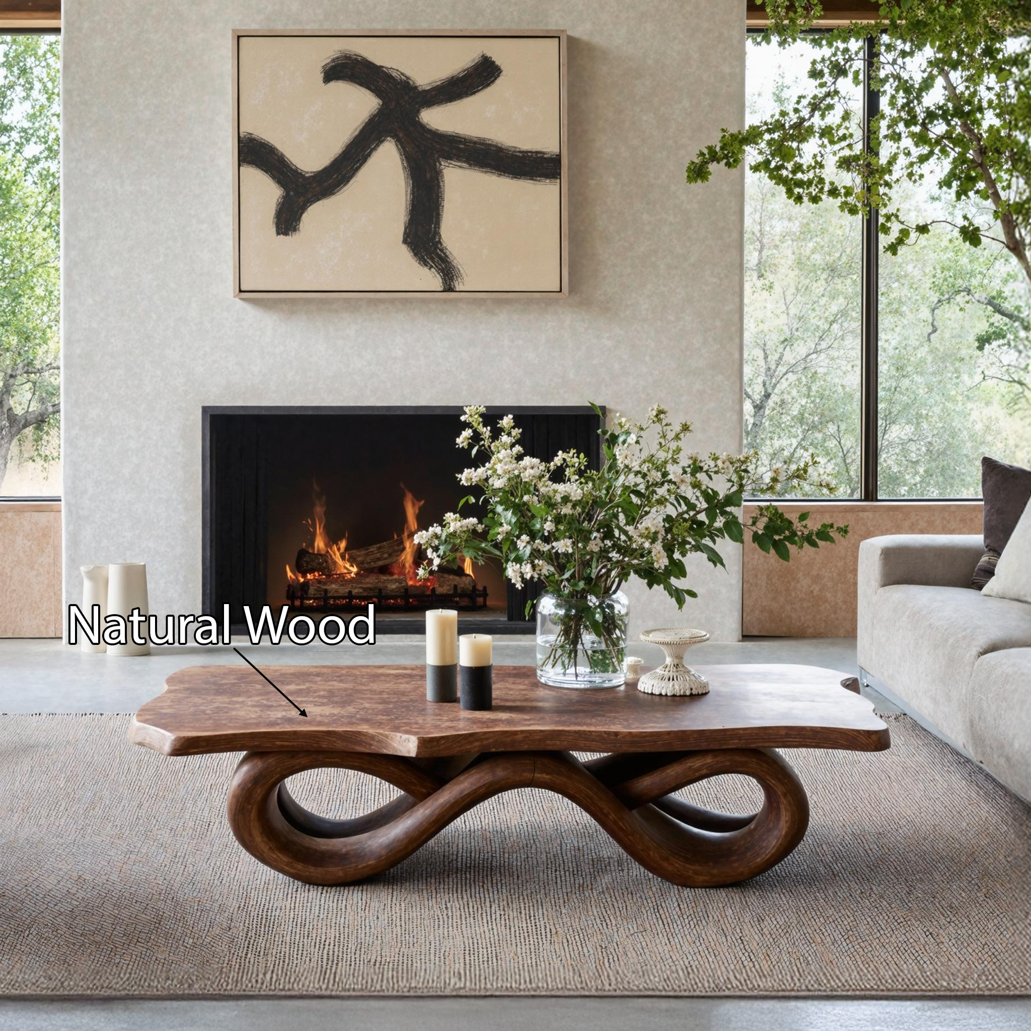 Mid Century Coffee Table For Living Room Furniture SILDTTNCF022