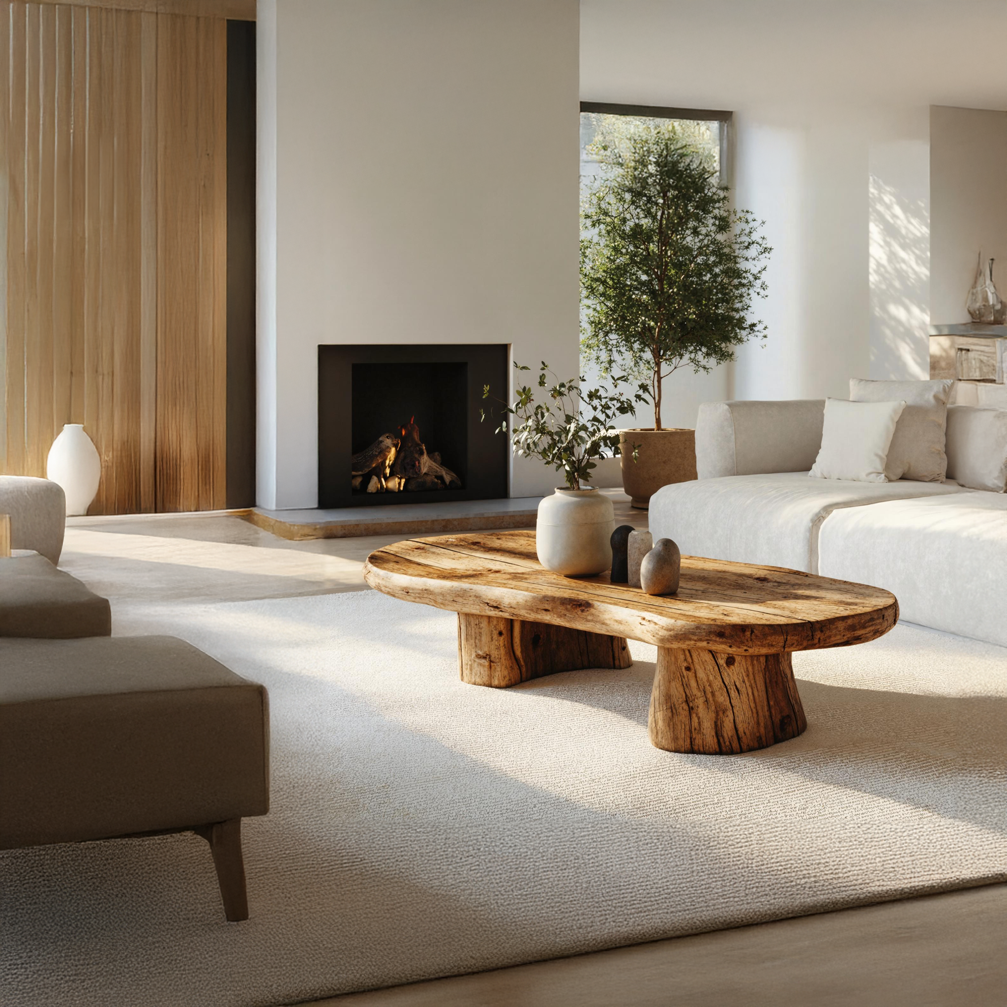 Modern Minimalist Wood Coffee Table For Home SILDTCF089