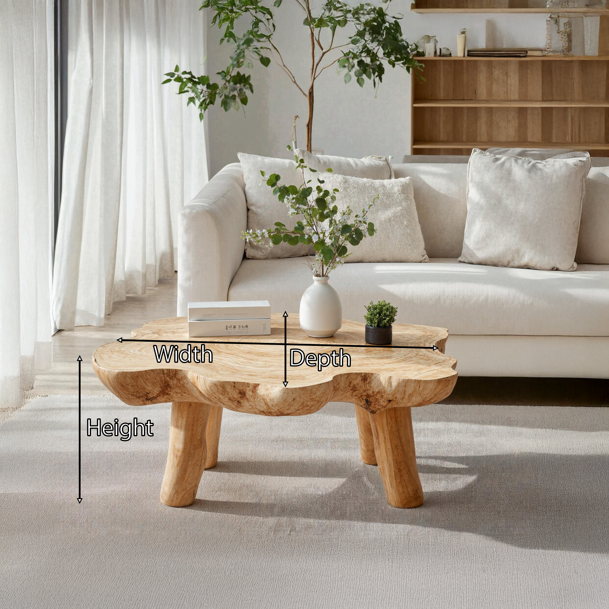 Mid Century Low Table For Vintage Room Design SILDTTRCF005