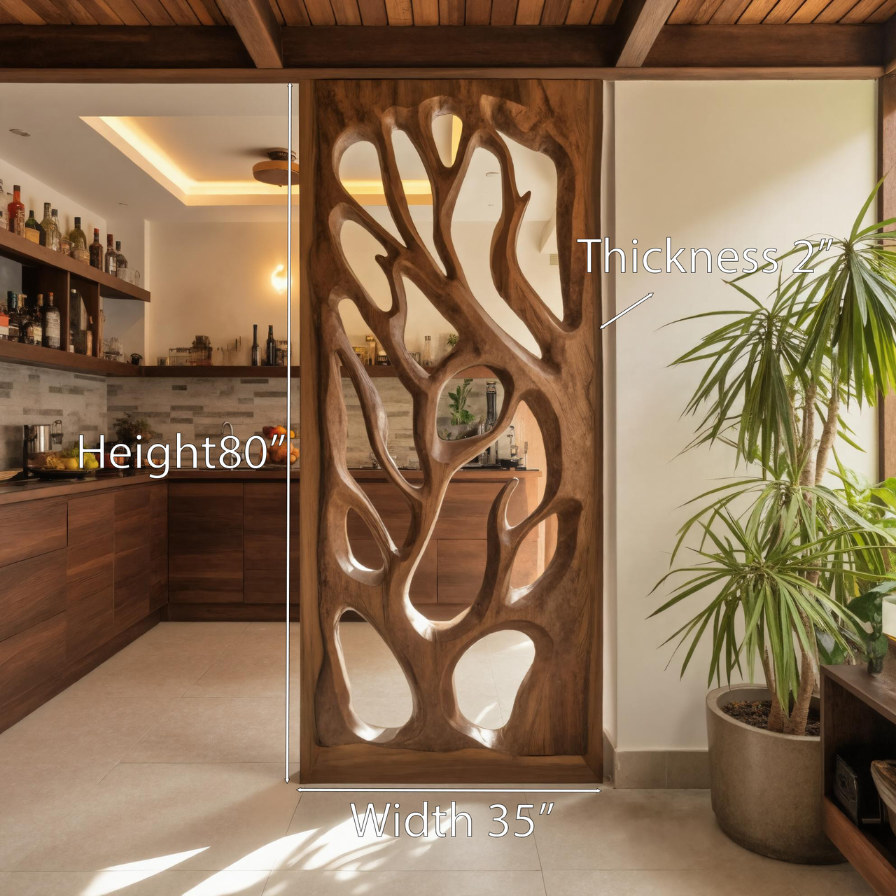 Handmade Carved Divider For Living Room Or Studio SITHHNDVR006