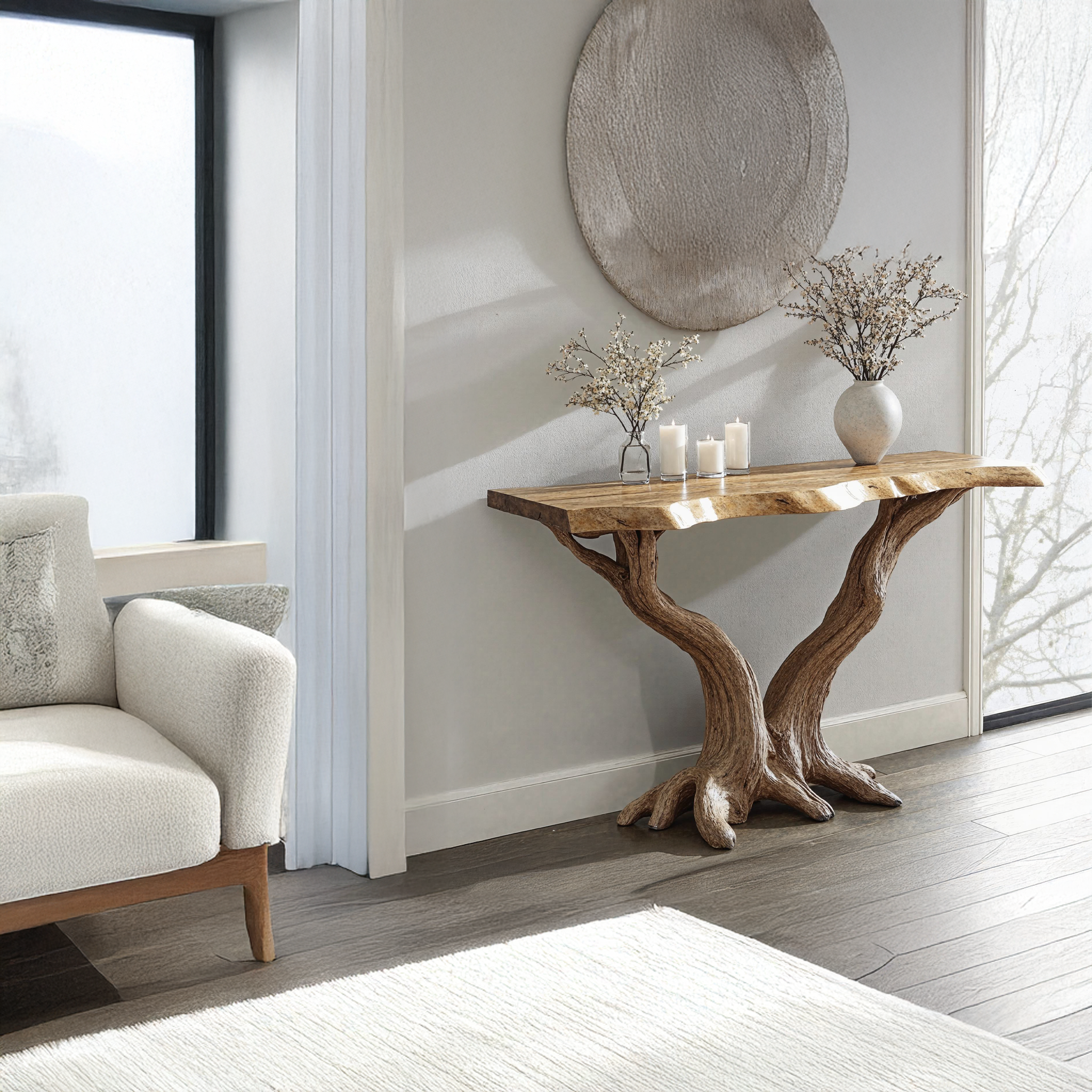 Rustic Reclaimed Console Table For Living Room Decor SILDTCS149