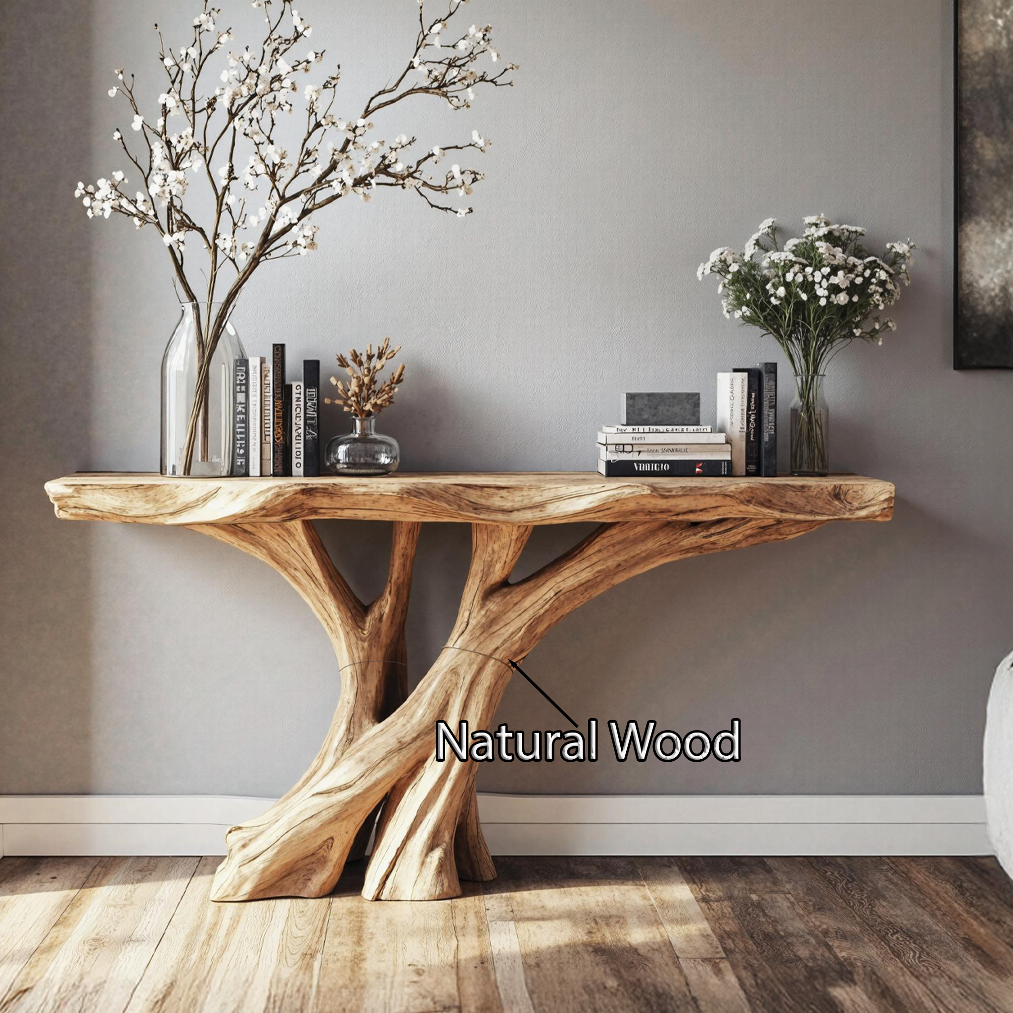 Perfect Natural Wood Console Table For A Functional Living Room SILDTCS199