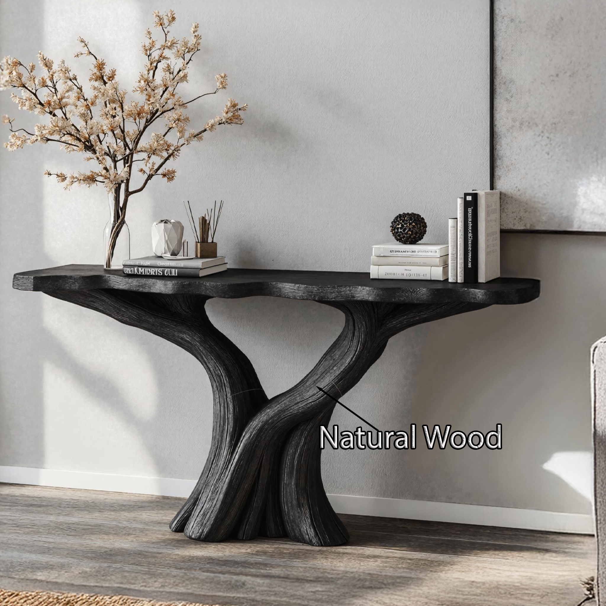 Elegant Wood Console Table For Entryway Decor And Organization SILDTCS184