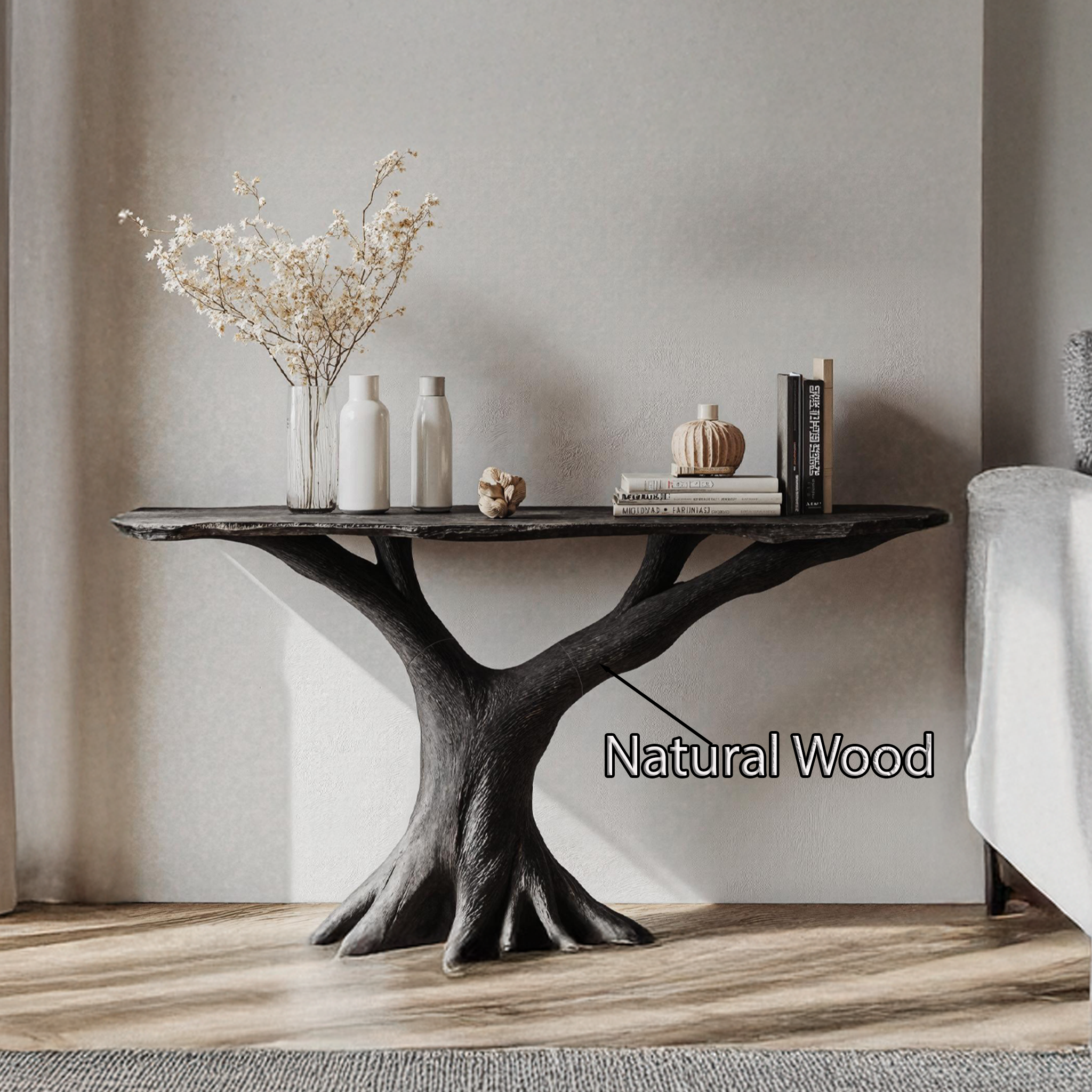 Rustic Farmhouse Wood Console Table For A Functional Entryway Design SILDTCS182