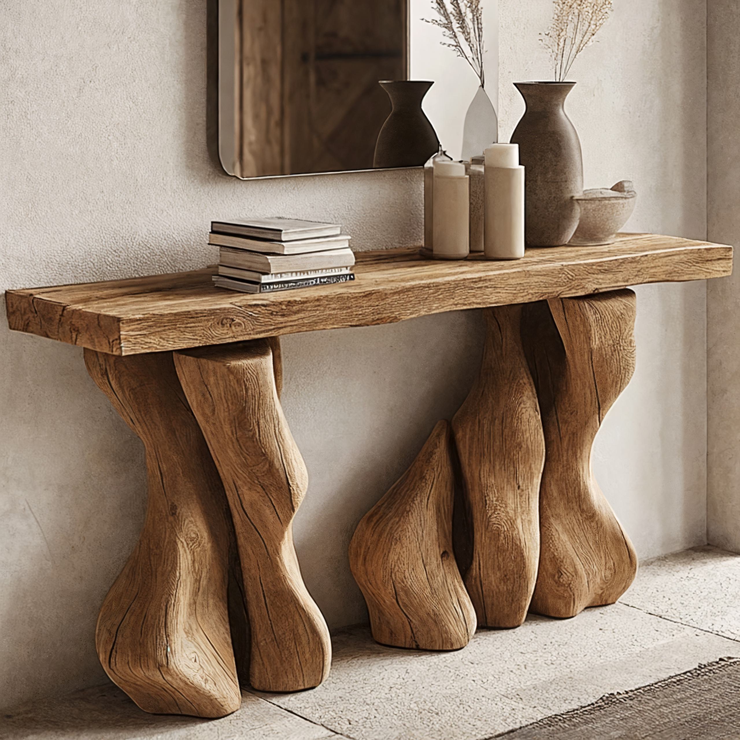 Rustic Entry Console Table SILDTCS028